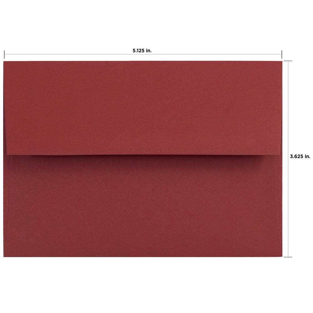 JAM Paper 4Bar A1 Colorful Premium Invitation Envelopes, 125ct.