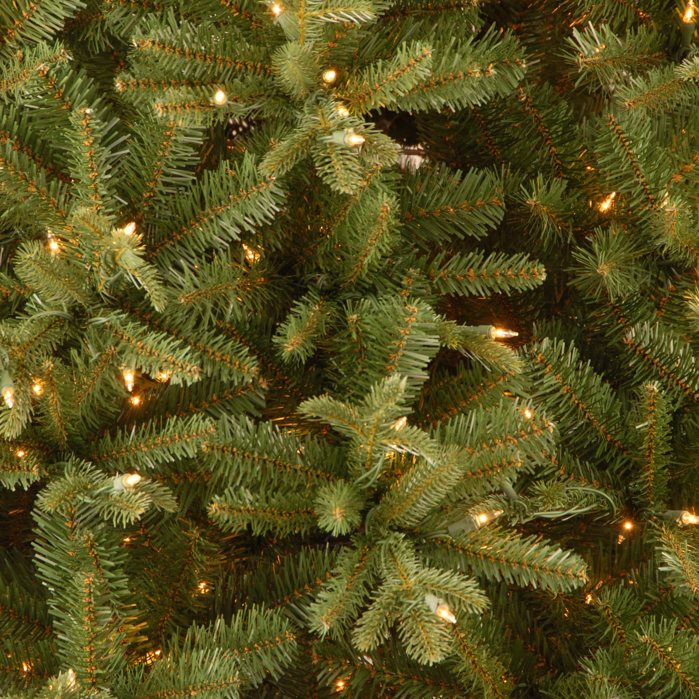 7.5 Ft. Pre-Lit Feel Real&#xAE; Tiffany Fir Slim Artificial Christmas Tree, Clear Lights