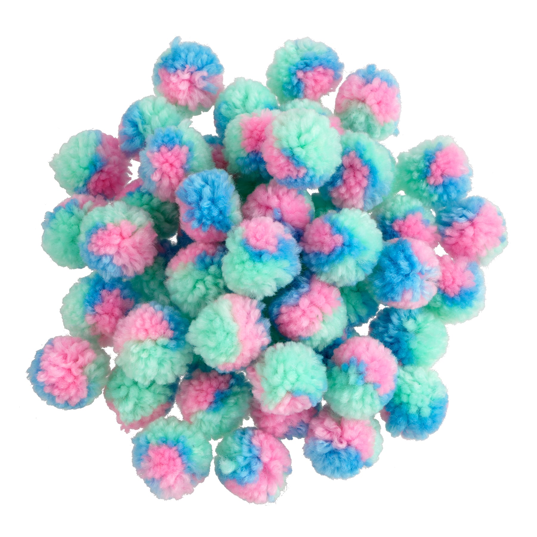Easter Pastel Mix Yarn Pom Poms, 80ct. by Creatology&#x2122;