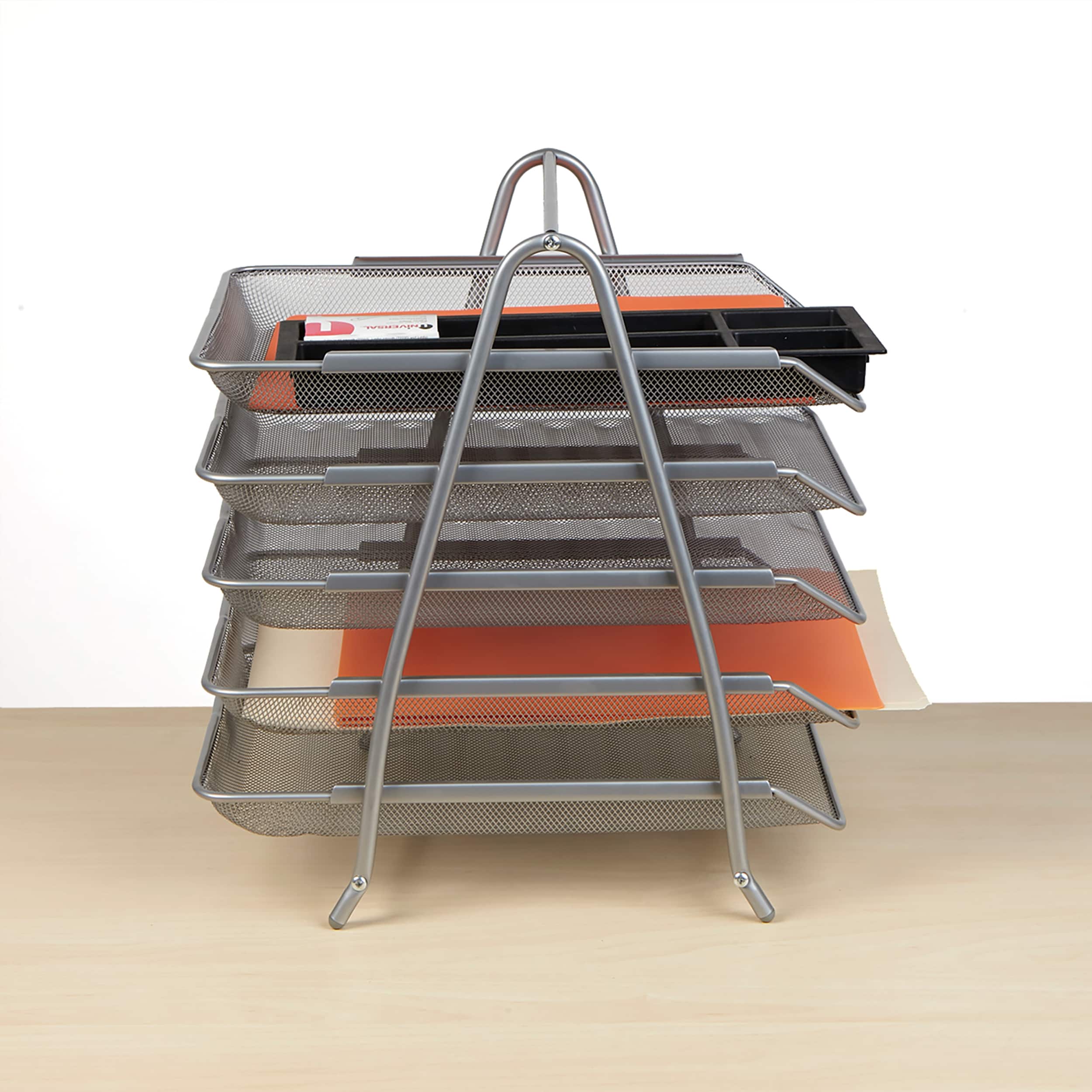 Mind Reader Desk Organizer with 5 Sliding Trays