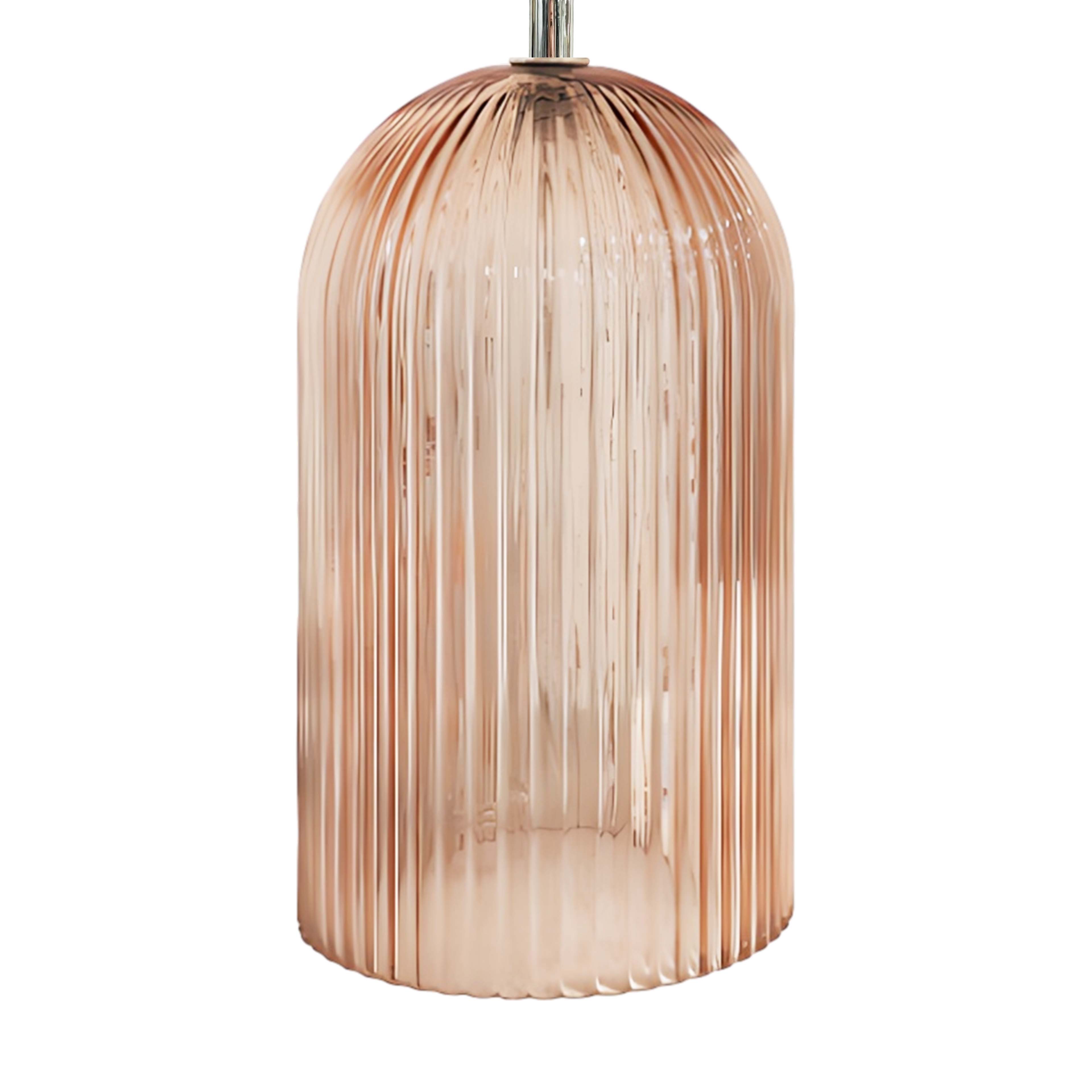 17.5&#x22; Pink Glass Tabletop Lamp by Ashland&#xAE;