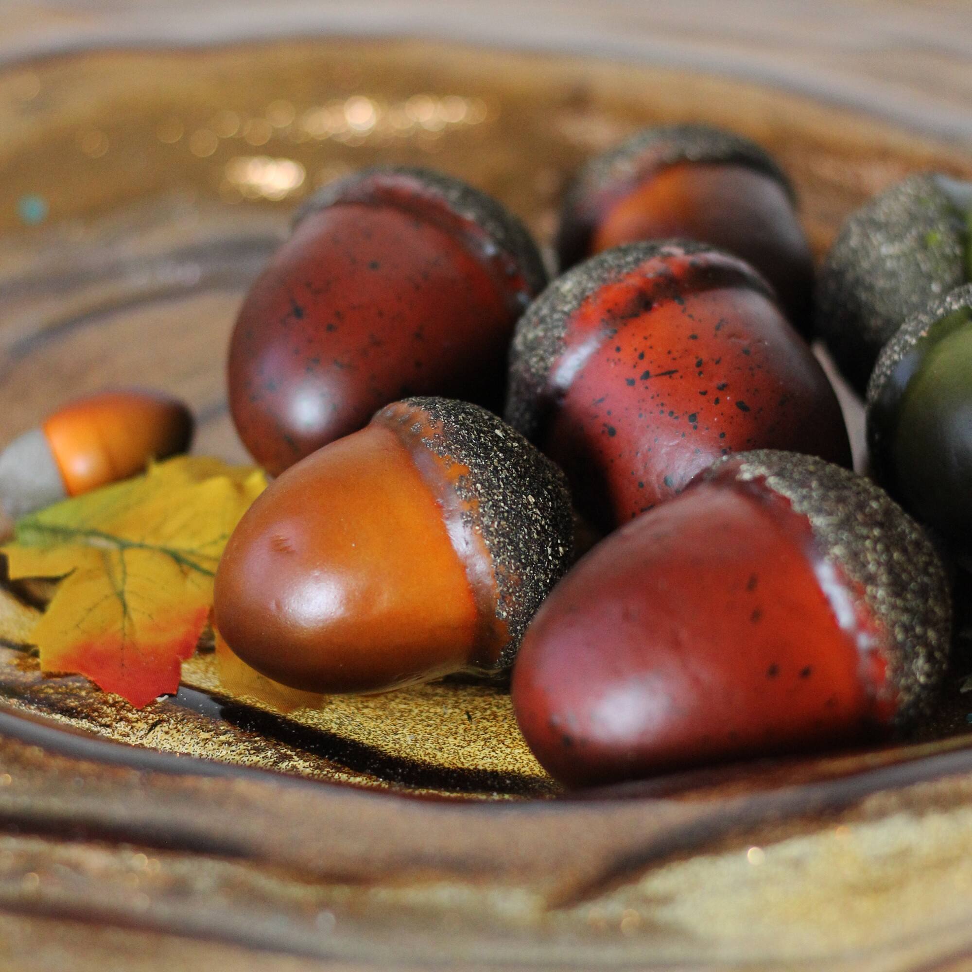 Autumn Harvest Artificial Acorn & Leaf Thanksgiving Decoration Set