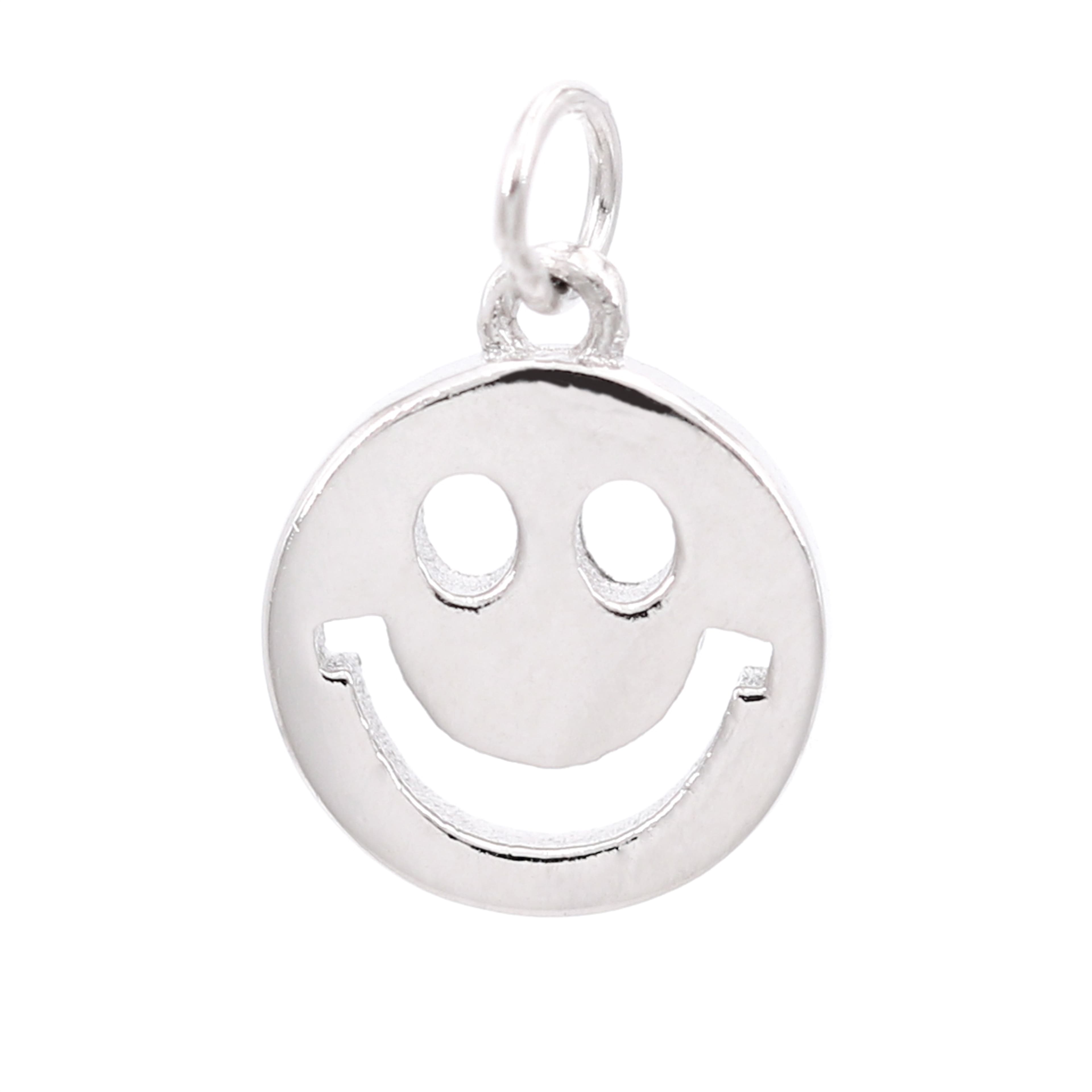 Sterling Silver Smile Icon Charm by Bead Landing™