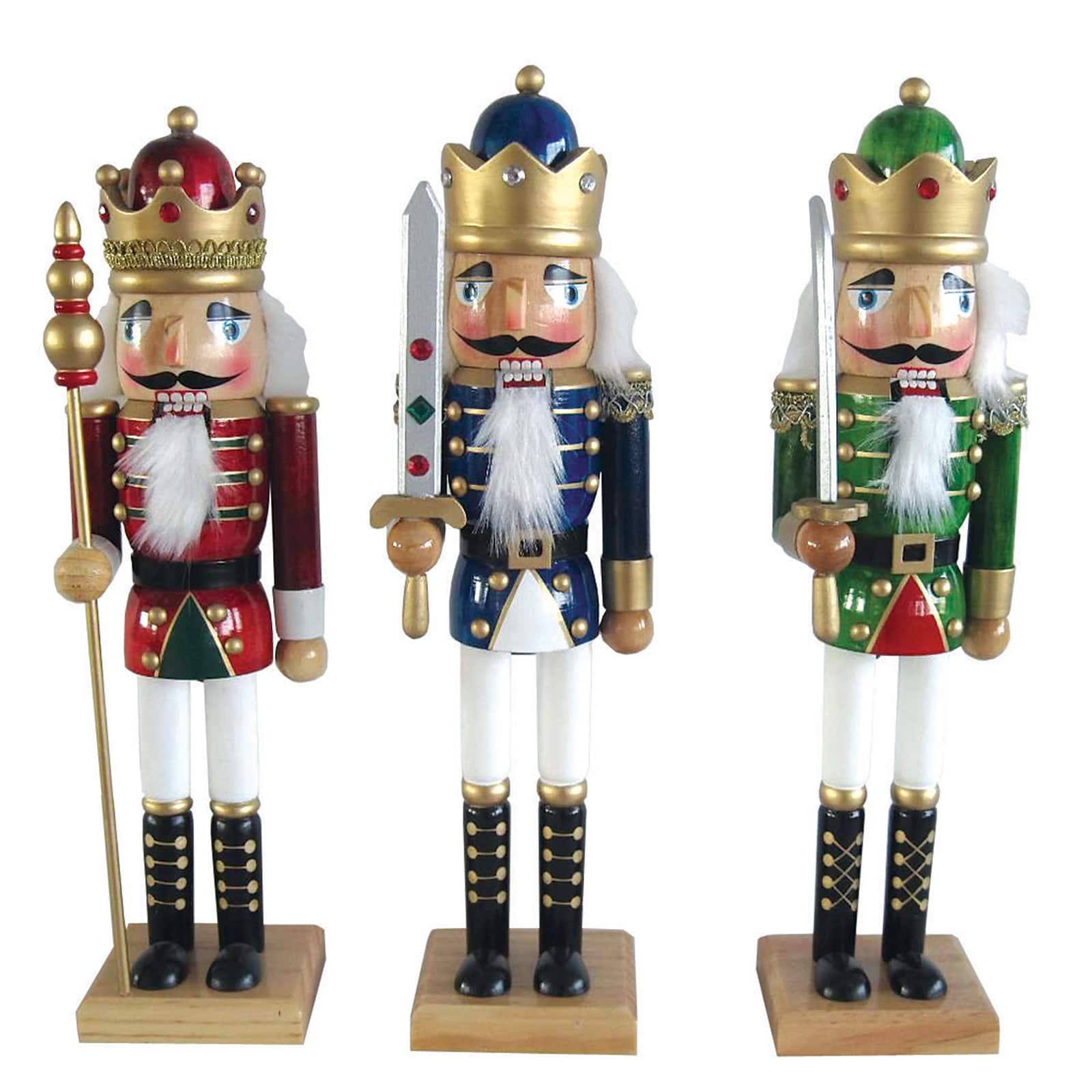 Santa's Workshop 14" Royal King Nutcracker Set, 3ct.
