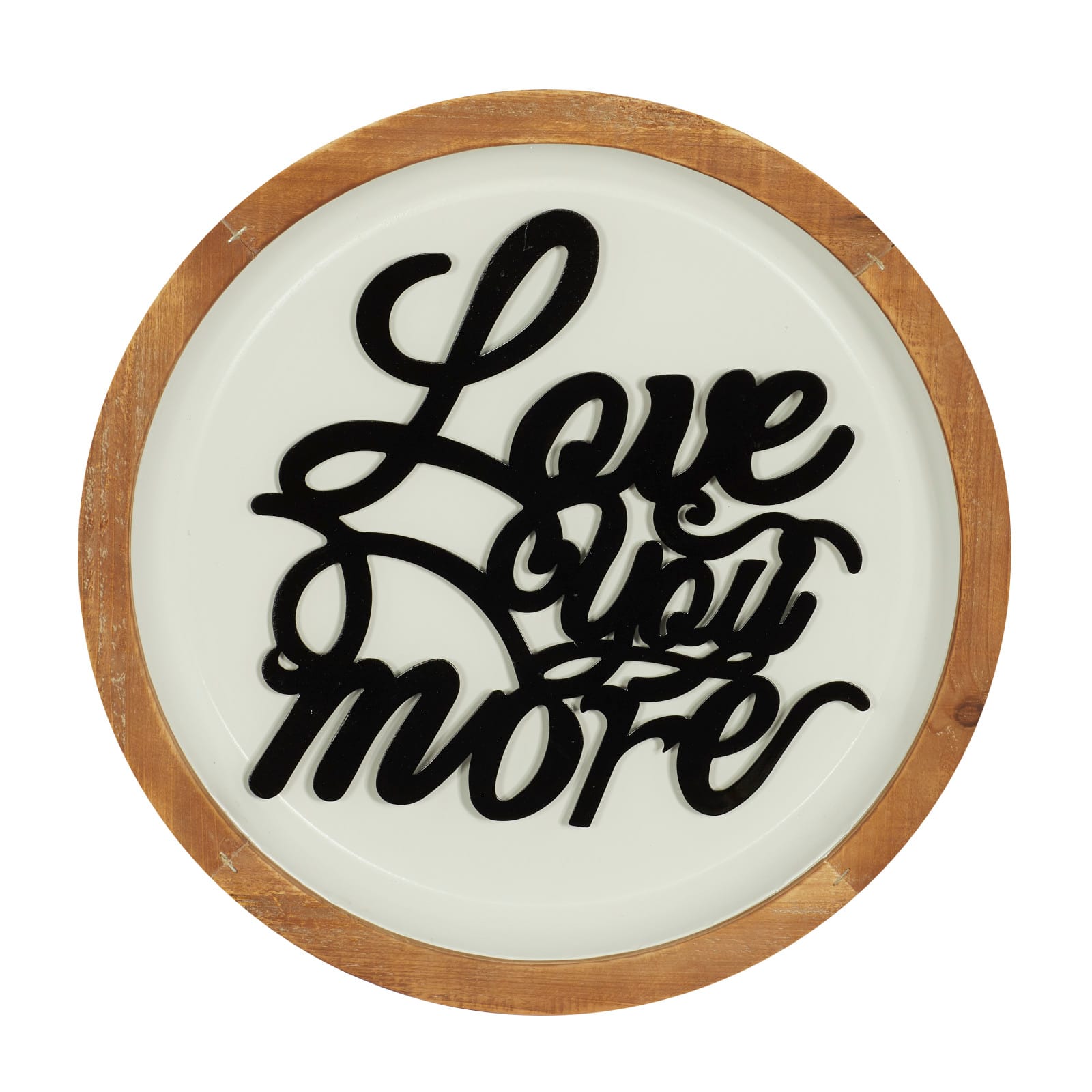 White Metal Farmhouse Wall Decor 17" x 17" x 2"