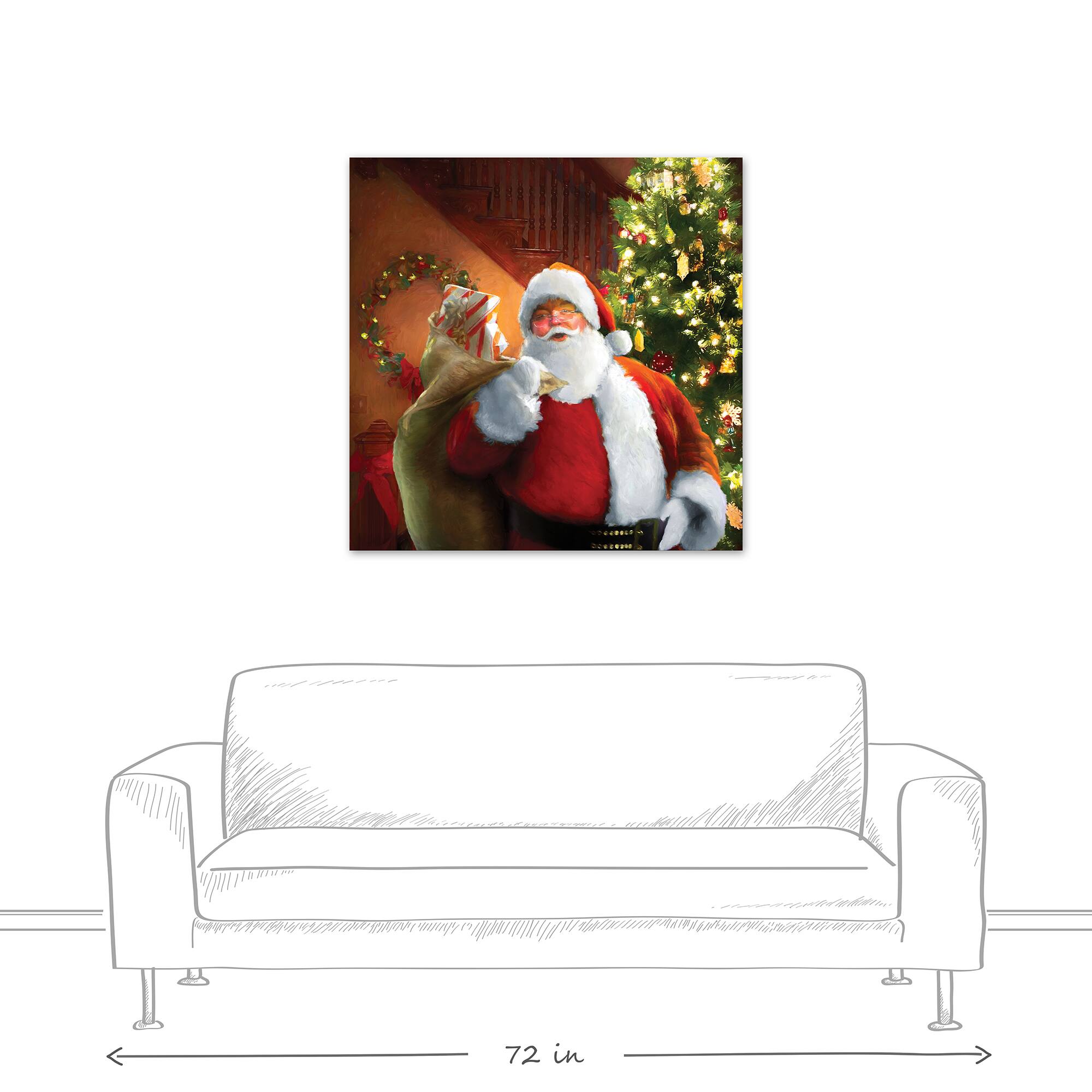 Merry and Bright 12x12 Canvas Wall Art, Michaels