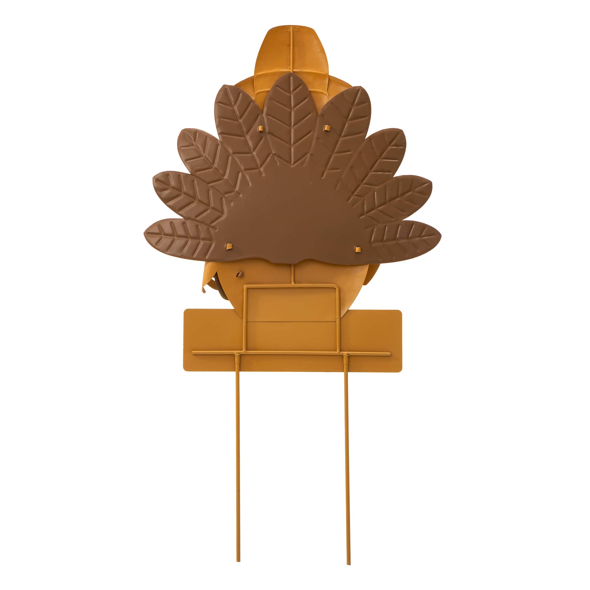 Glitzhome® 30" Thanksgiving Turkey Metal Yard Stake or Hanging Wall Décor