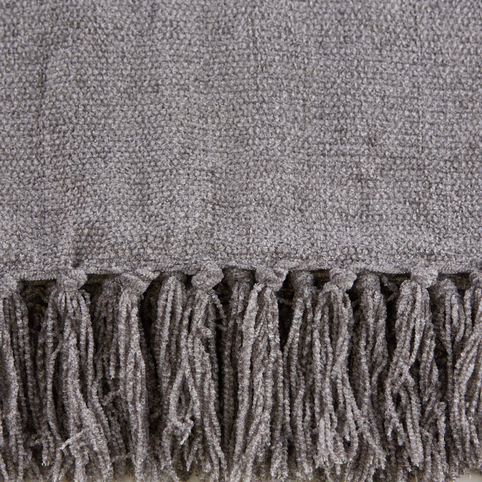 DII® Soft Gray Chenille Throw
