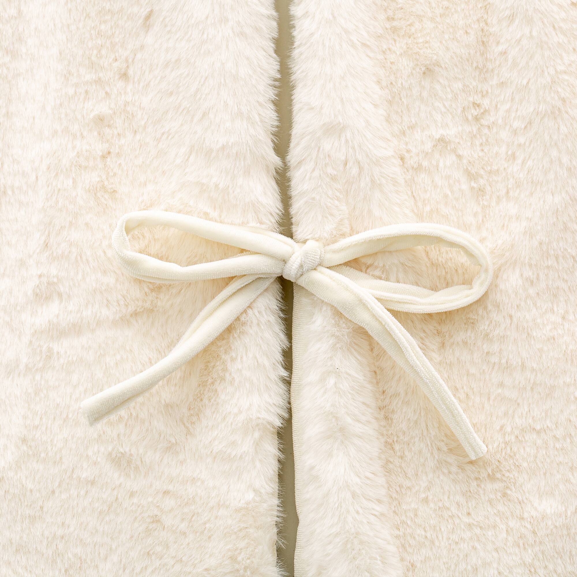 Glitzhome® Faux Rabbit Fur Christmas Tree Skirt