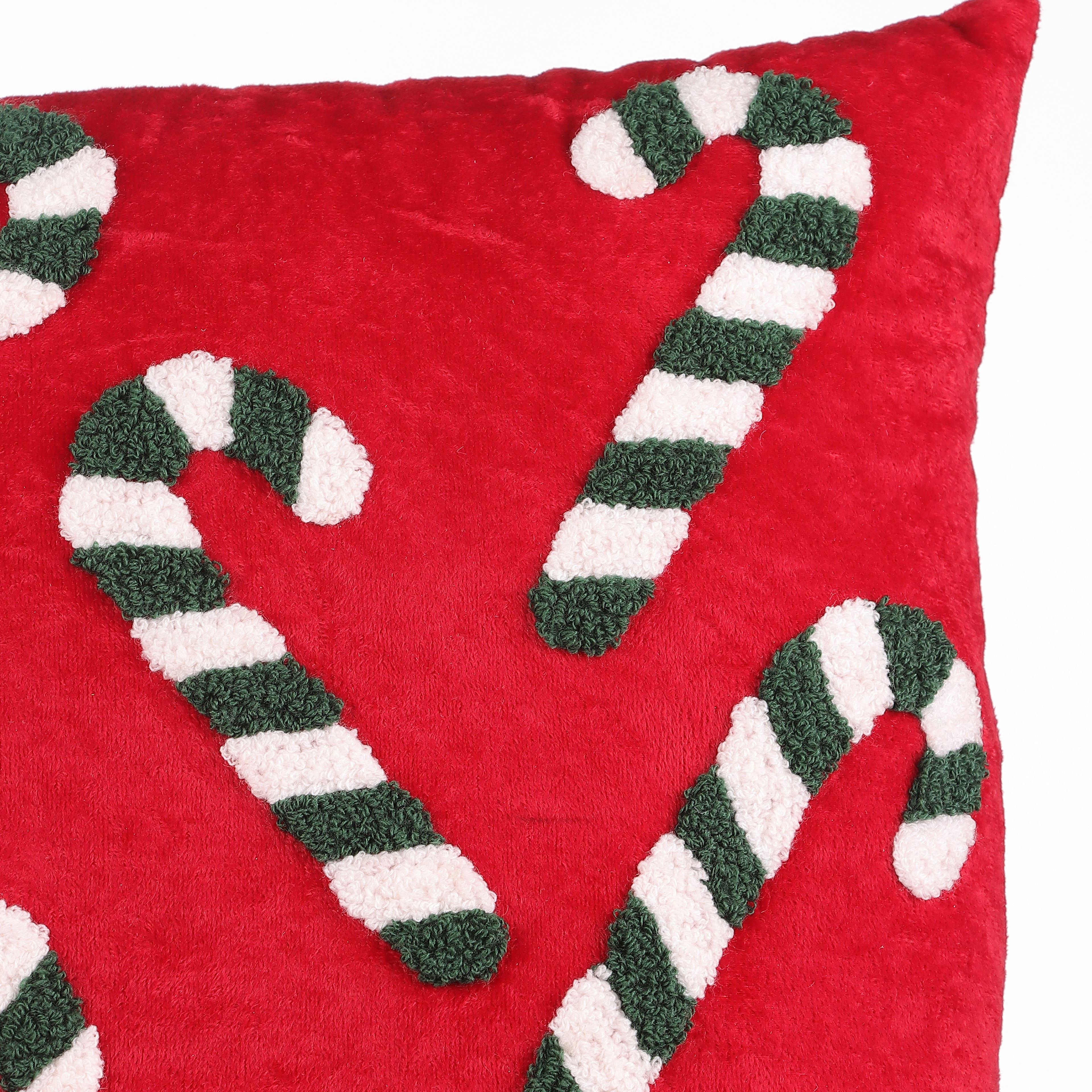 16&#x22; Candy Cane Throw Pillow by Ashland&#xAE;