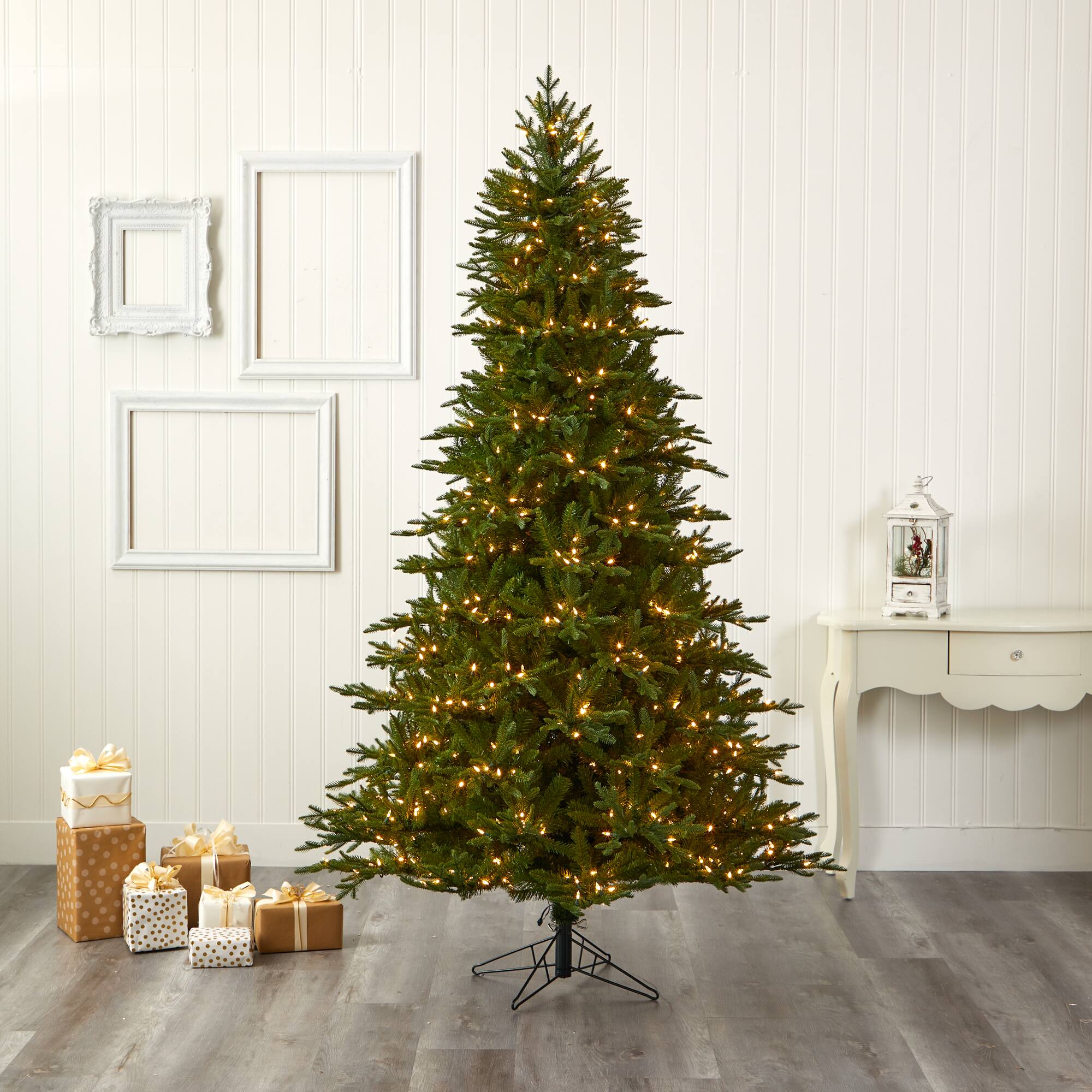 7.5ft. Pre-Lit Cambridge Fir Artificial Christmas Tree, Clear LED Lights