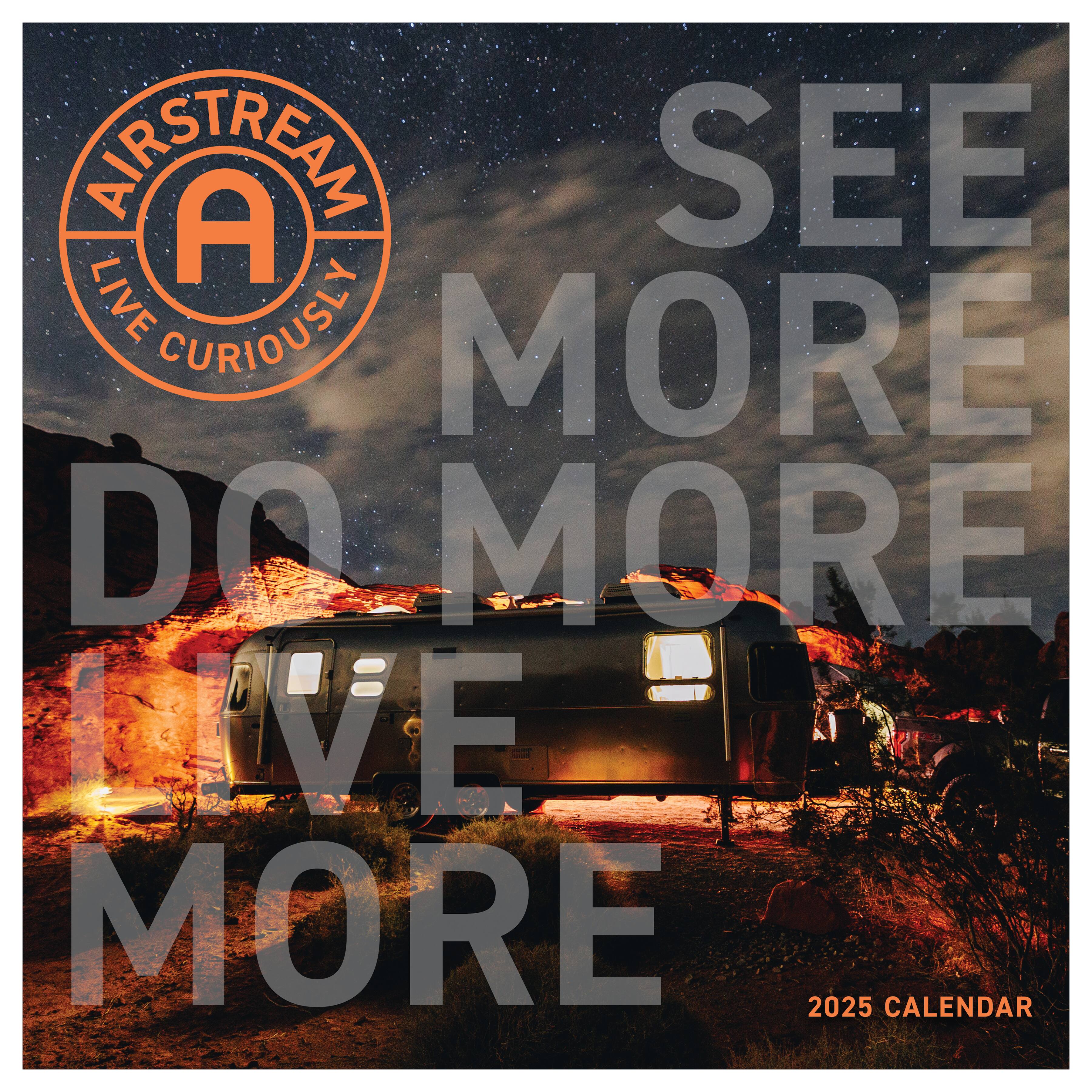 TF Publishing 2025 Airstream: Live Riveted Wall Calendar