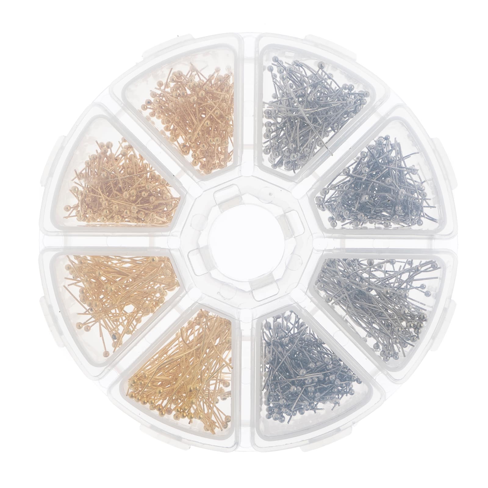 John Bead Ball Head Pins Round 8 Slot Jewelry Findings & Making Kit, 700ct.