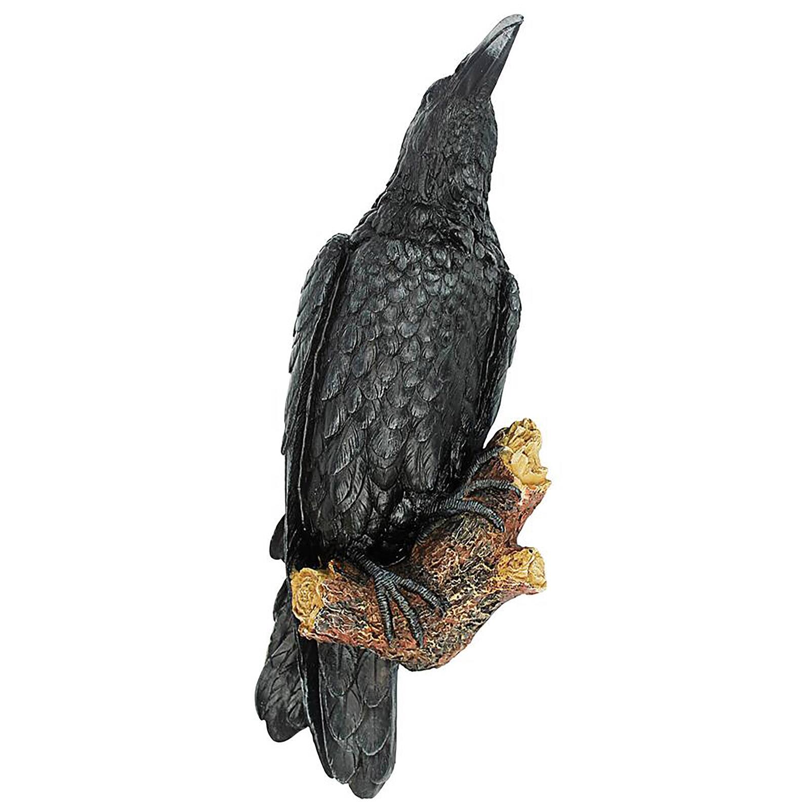 Design Toscano 18&#x22; The Raven&#x27;s Perch Wall Sculpture