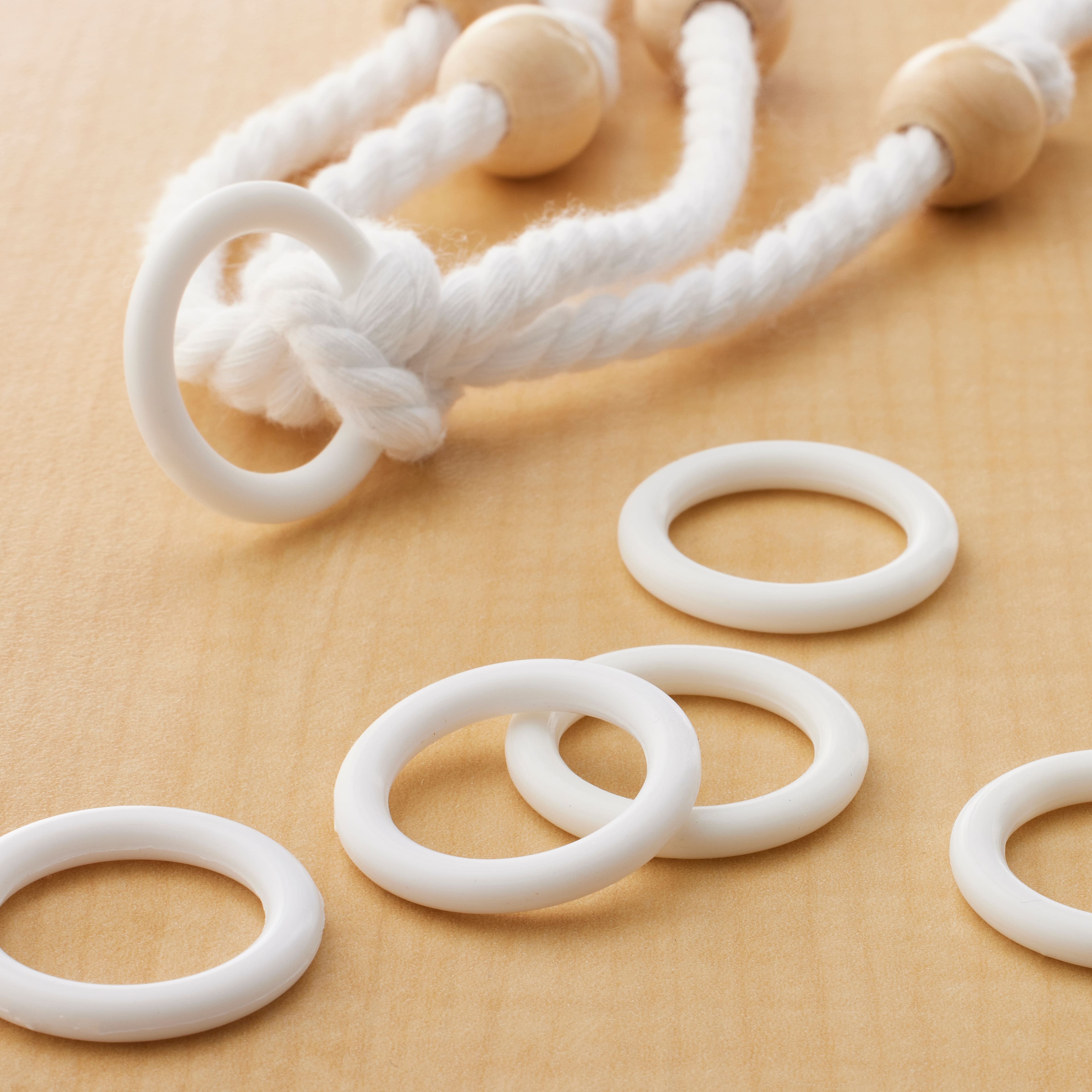 12 Packs: 14 ct. (168 total) Plastic Rings by Loops &#x26; Threads&#x2122; 