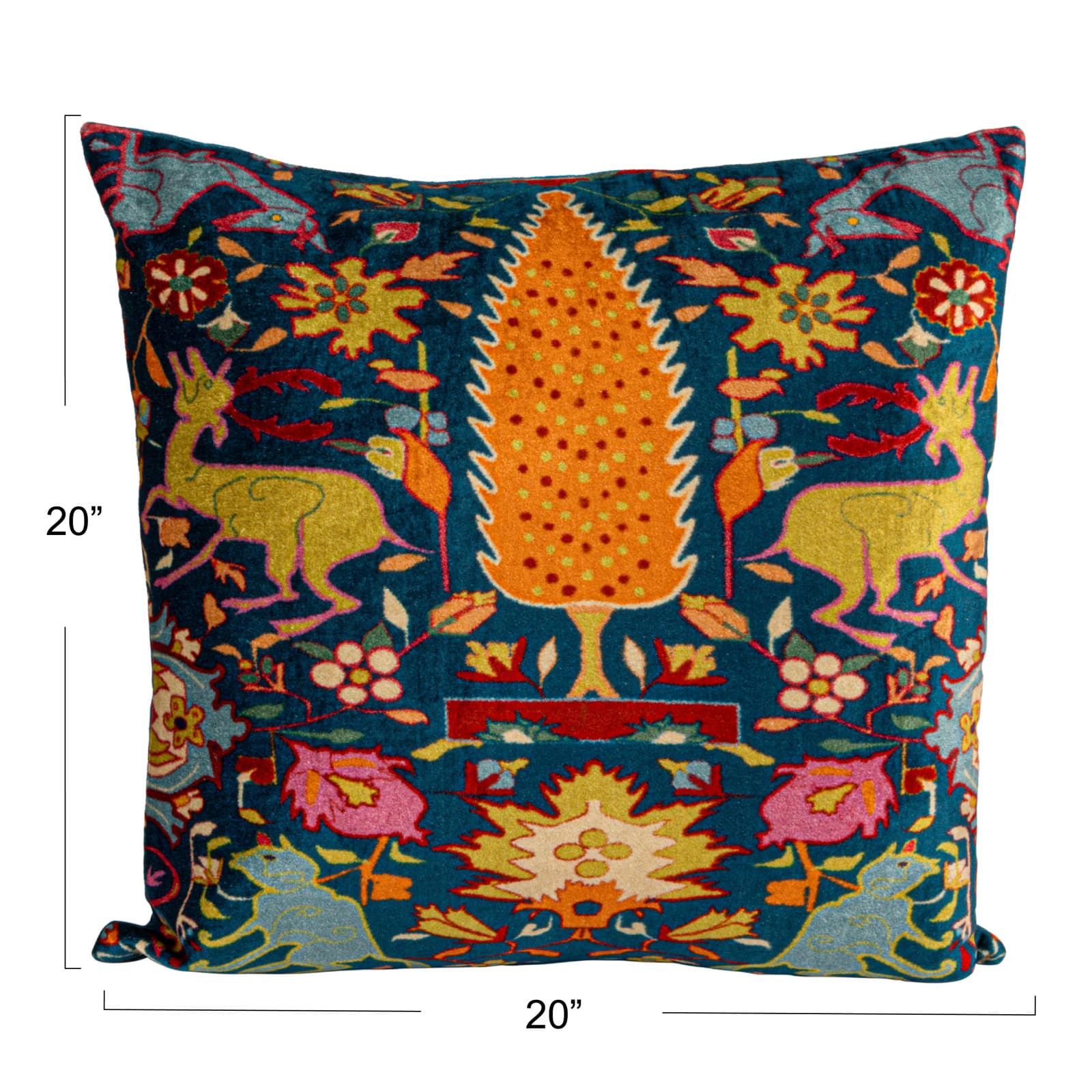 Hello Honey® 20" x 20" Bohemian Vintage Velvet Pillow