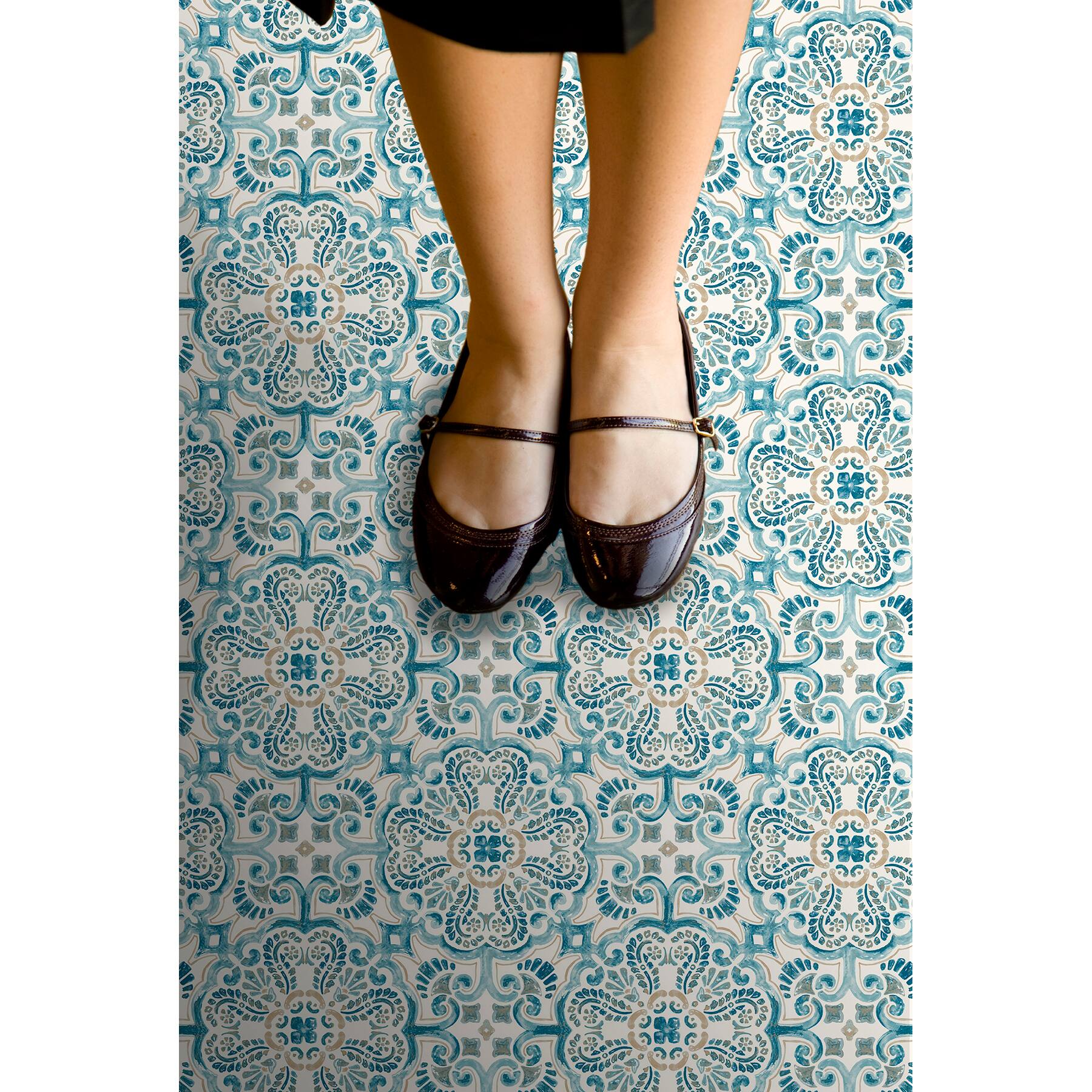 FloorPops Fontaine Peel &#x26; Stick Floor Tiles