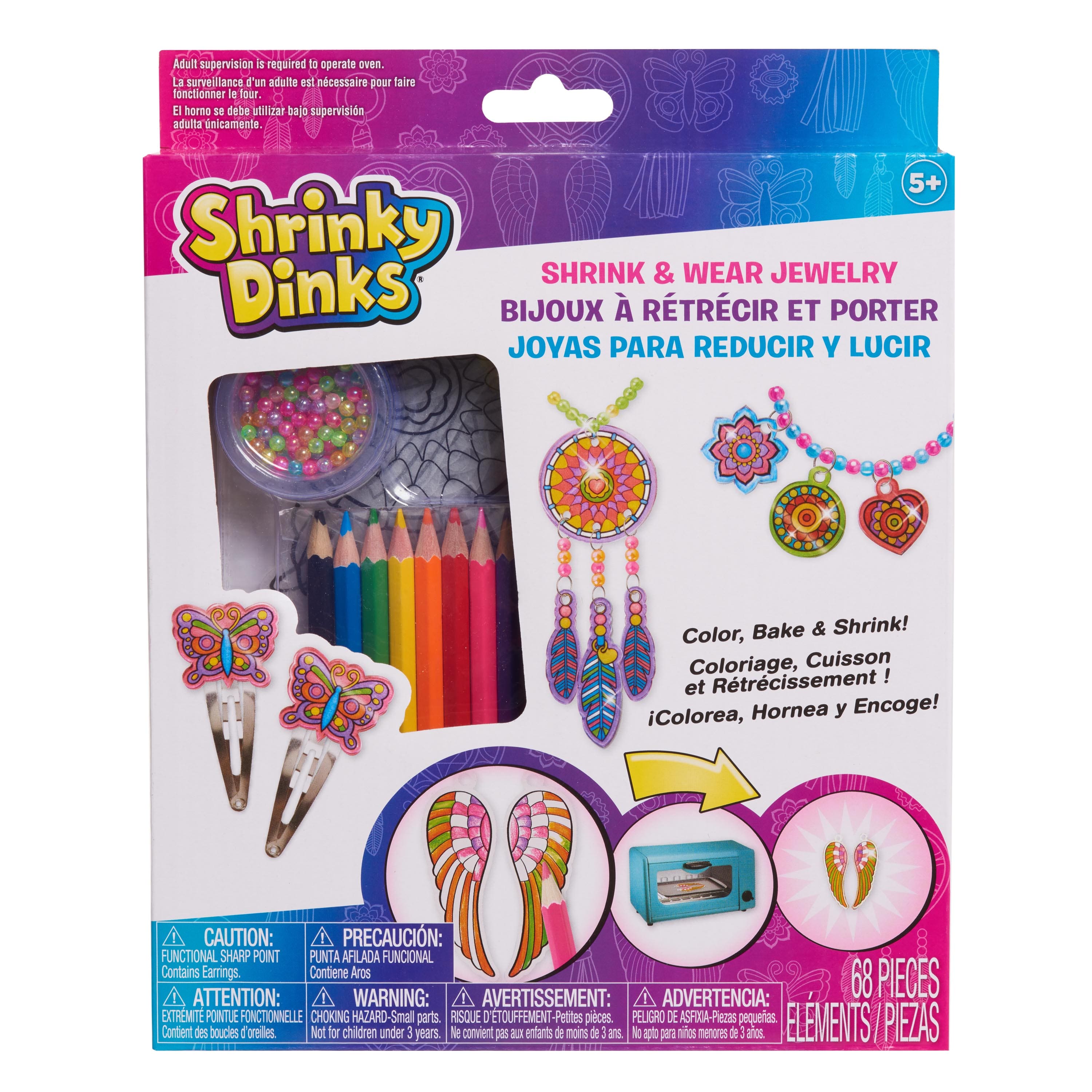 6 Pack: Shrinky Dinks® Shrink & Wear Jewelry Activity Kit