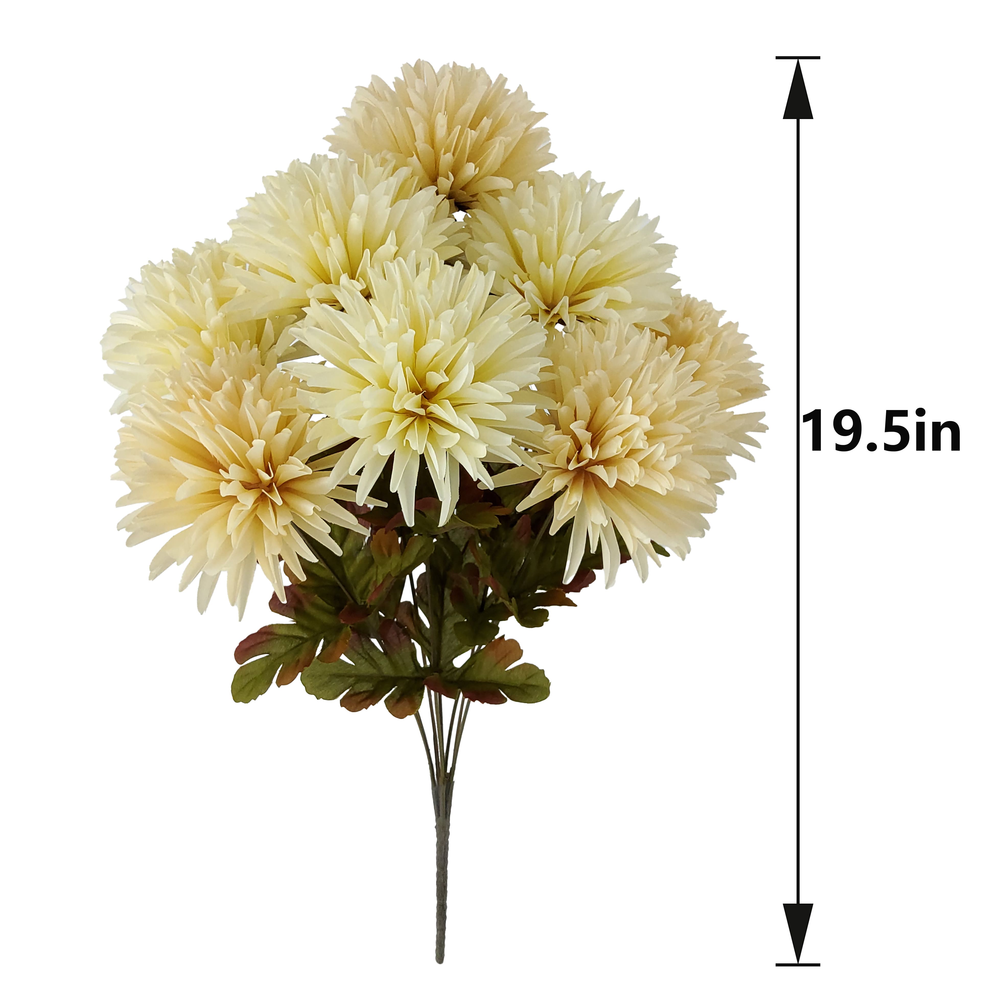 19.5" Cream Spider Mum Bush by Ashland®