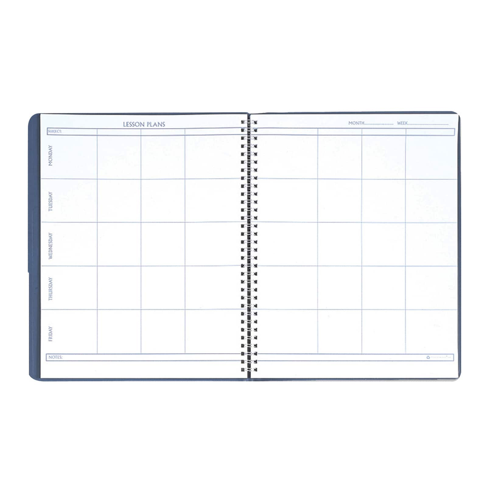 Blue Lesson Planner Book