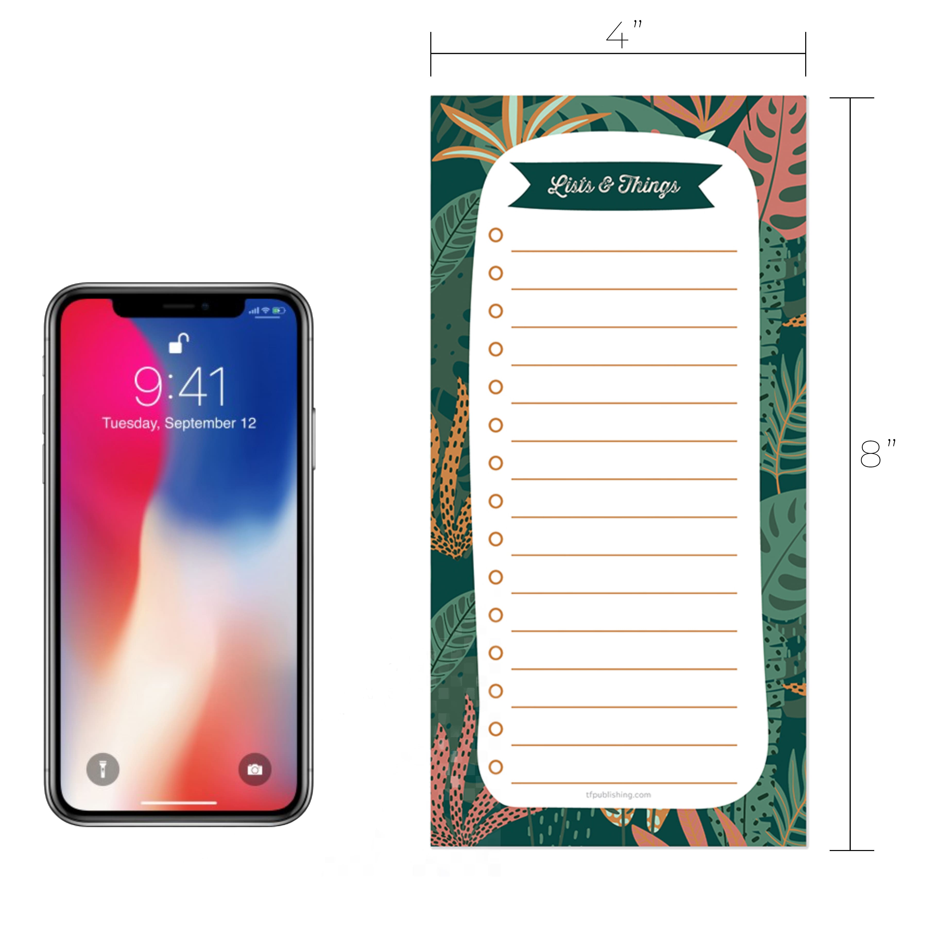 TF Publishing Enchanted Lists & Things Boho Magnet List Pad