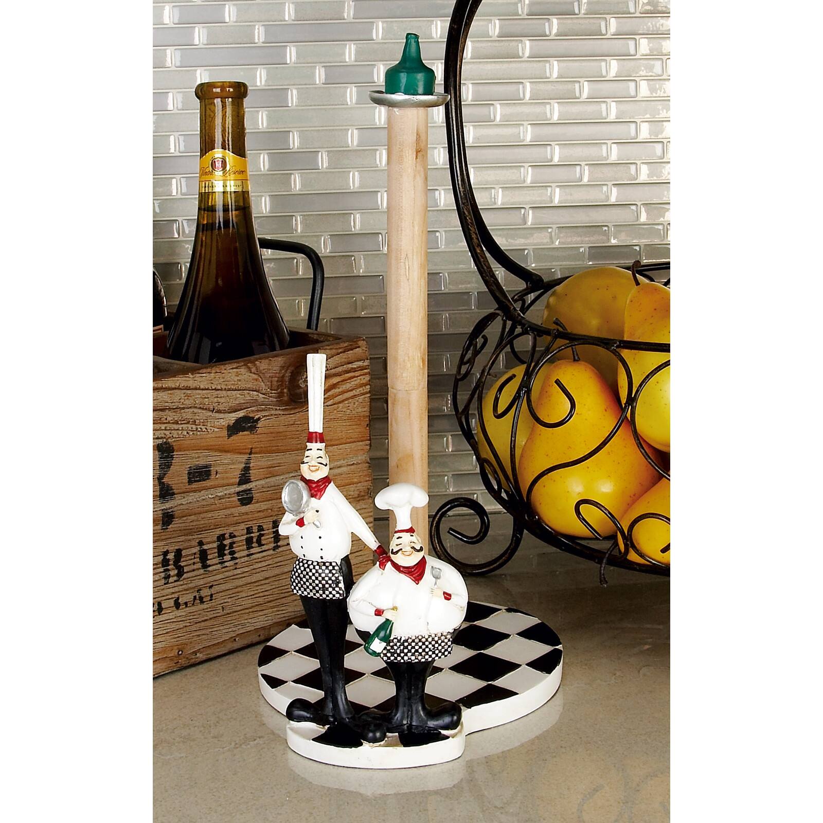 13&#x22; Chef Figurine Paper Towel Holder