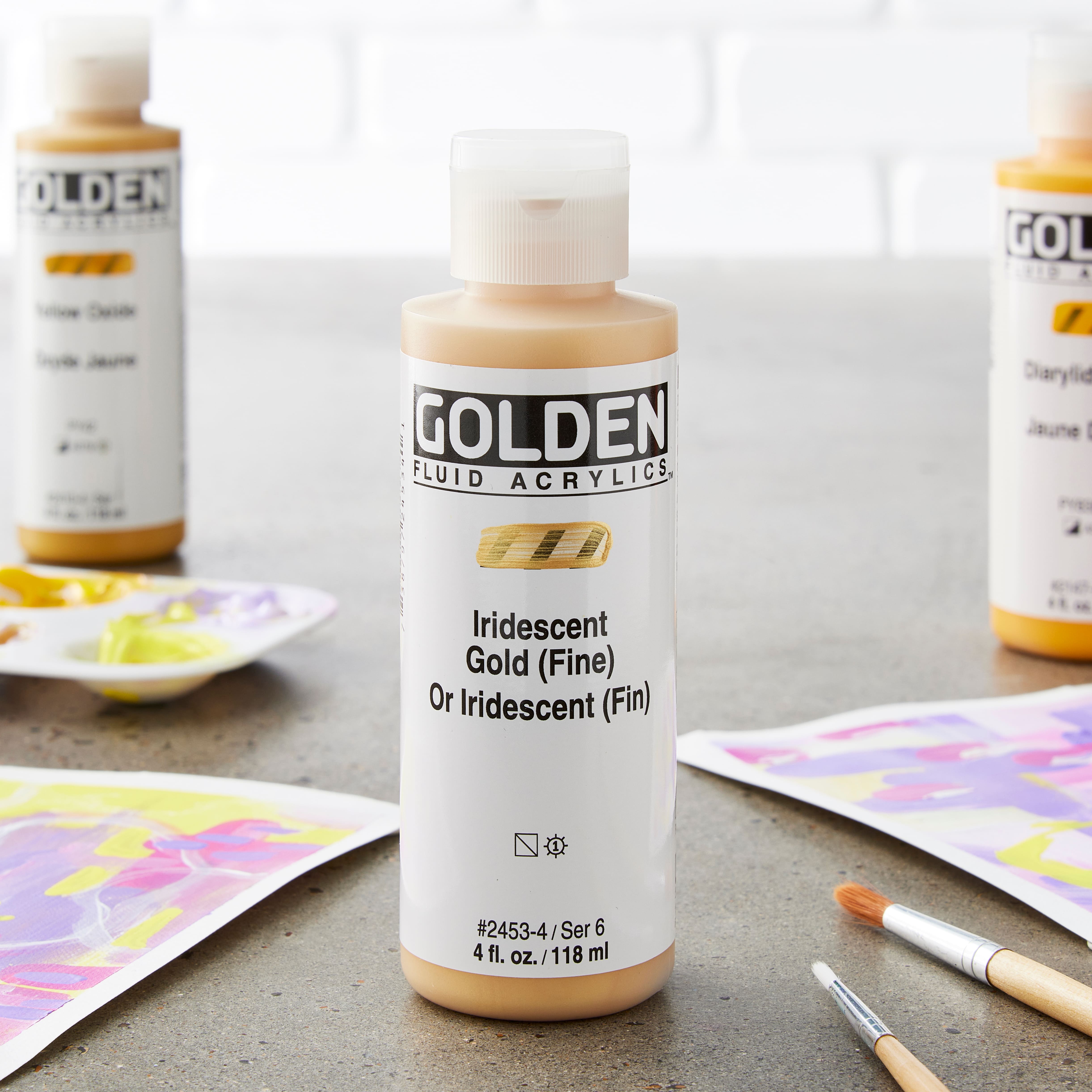 Golden&#xAE; Iridescent Fluid Acrylics, 4oz.