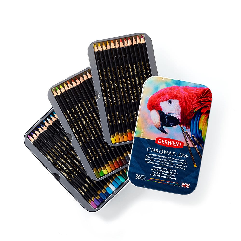 Derwent Chromaflow Pencil Tin Set