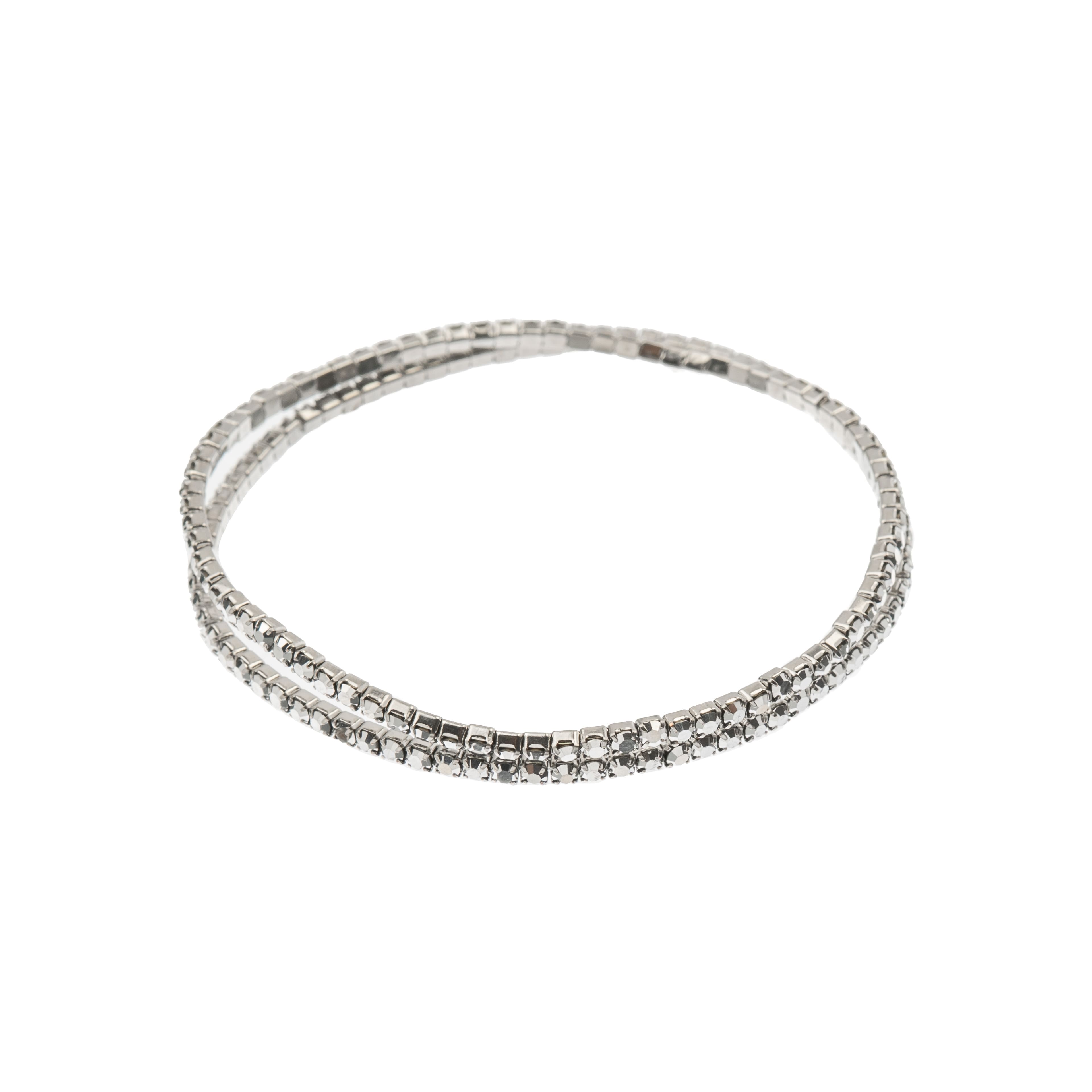 Crystal Lane DIY Silver Rhinestones Bracelets, 2ct.