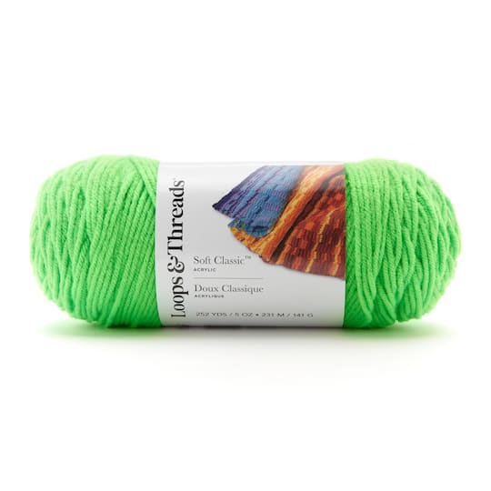 Soft Classic™ Neon Yarn by Loops & Threads® | Michaels