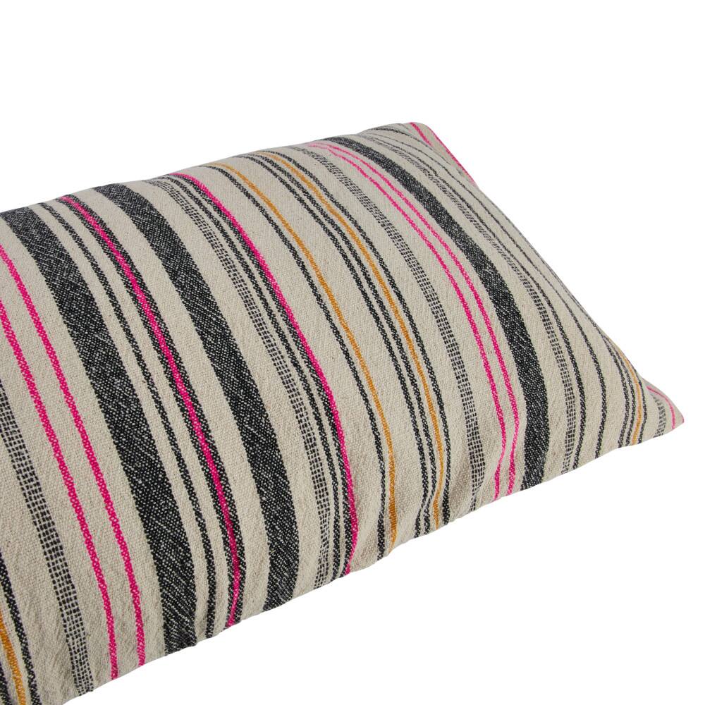 Hello Honey&#xAE; Multicolor Stripes Cotton Blend Lumbar Pillow