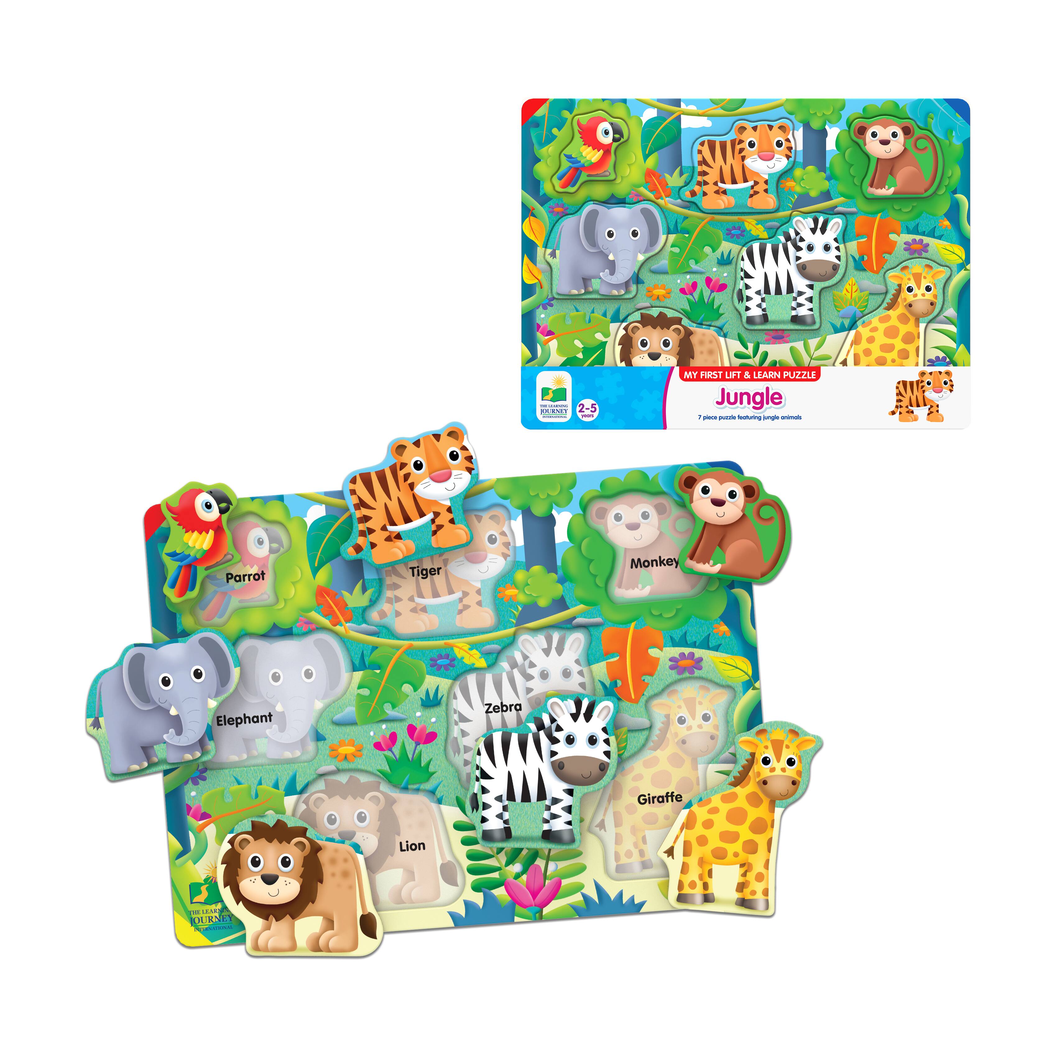 My First Lift & Learn Puzzle - Jungle: 7 Pcs