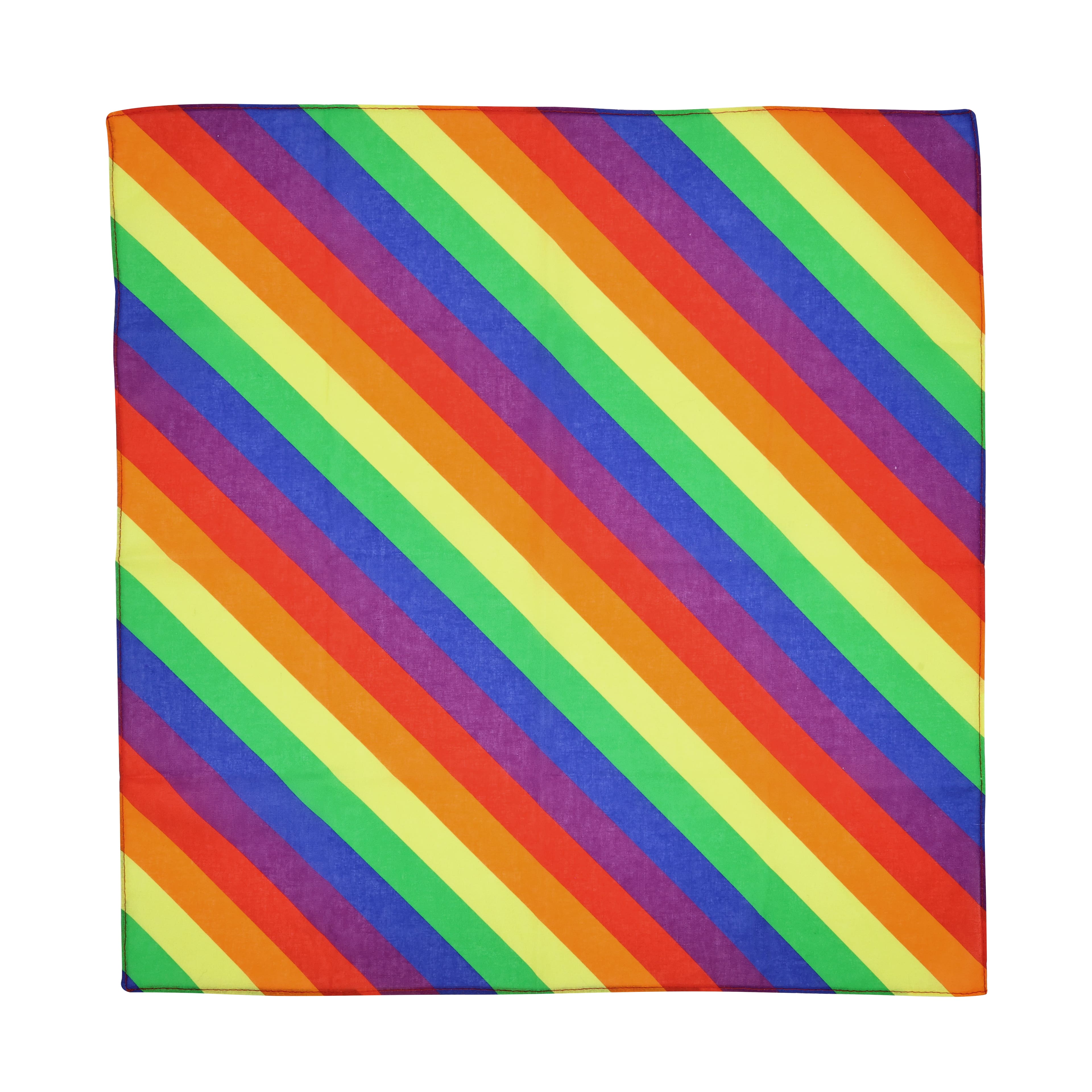 21" Pride Rainbow Stripes Bandana by Celebrate It™