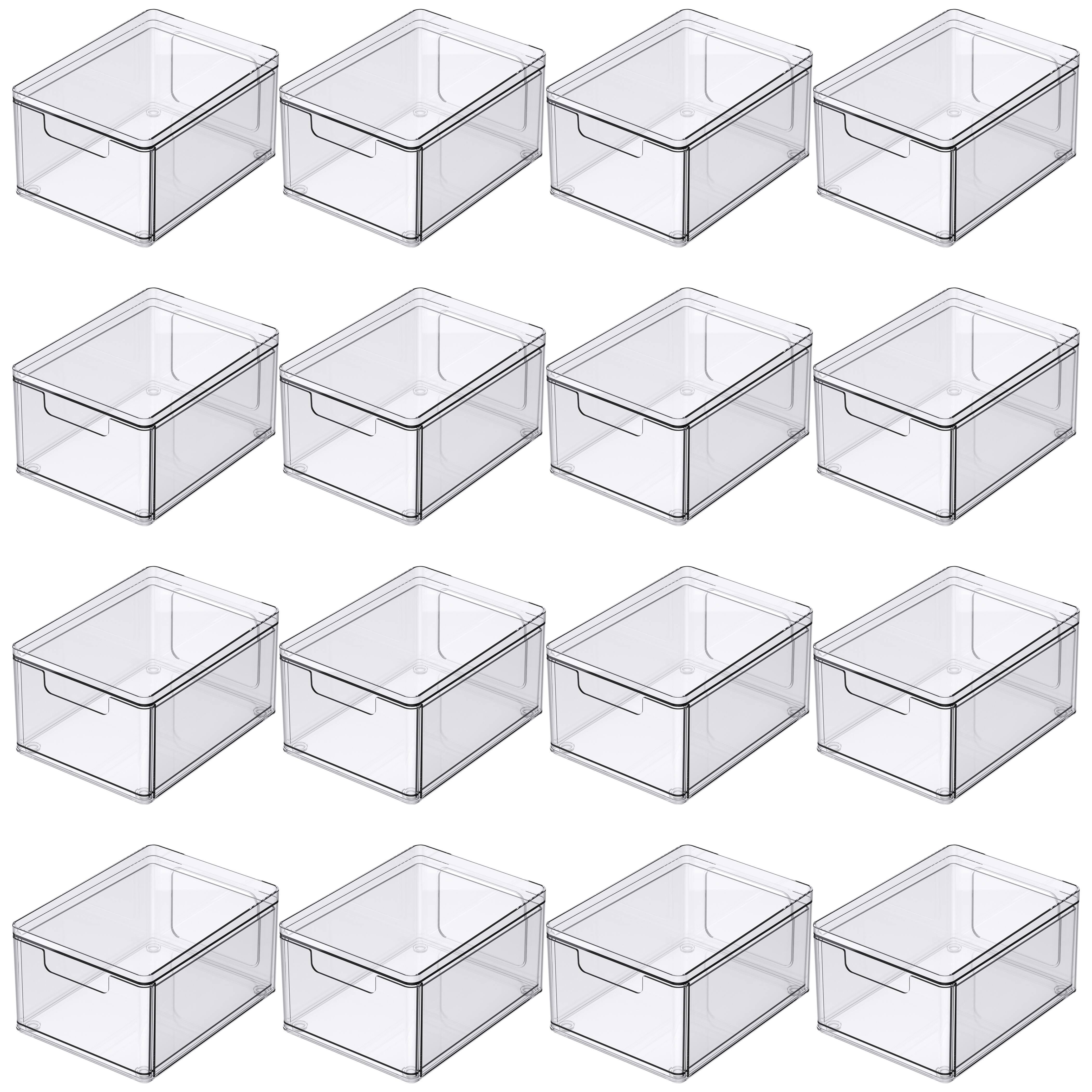8 Pack: Clear Letter File Storage Case with Top Handle by Simply Tidy®