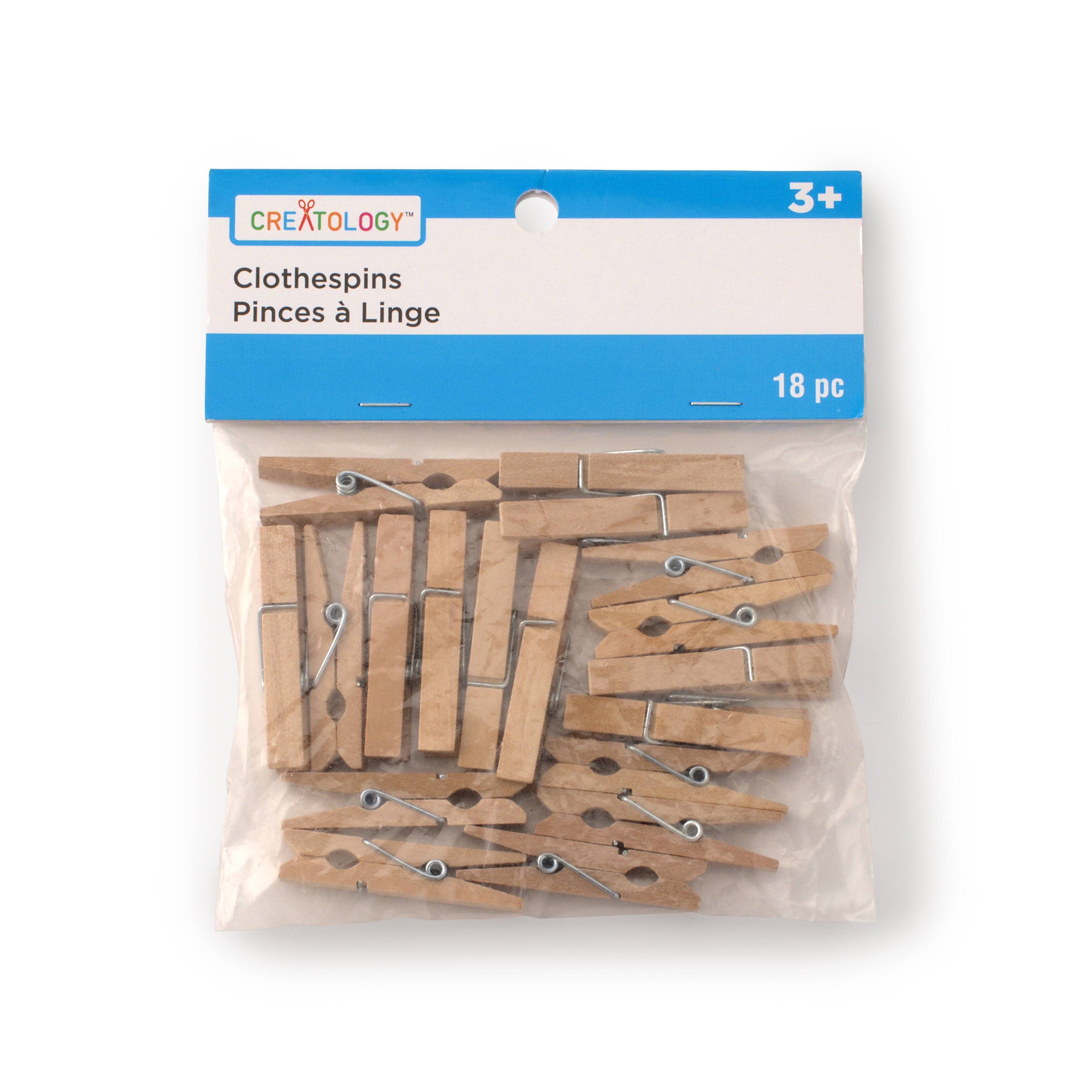 12 Packs: 18 ct. (216 total) 3.5 Wood Clothespins by Creatology™