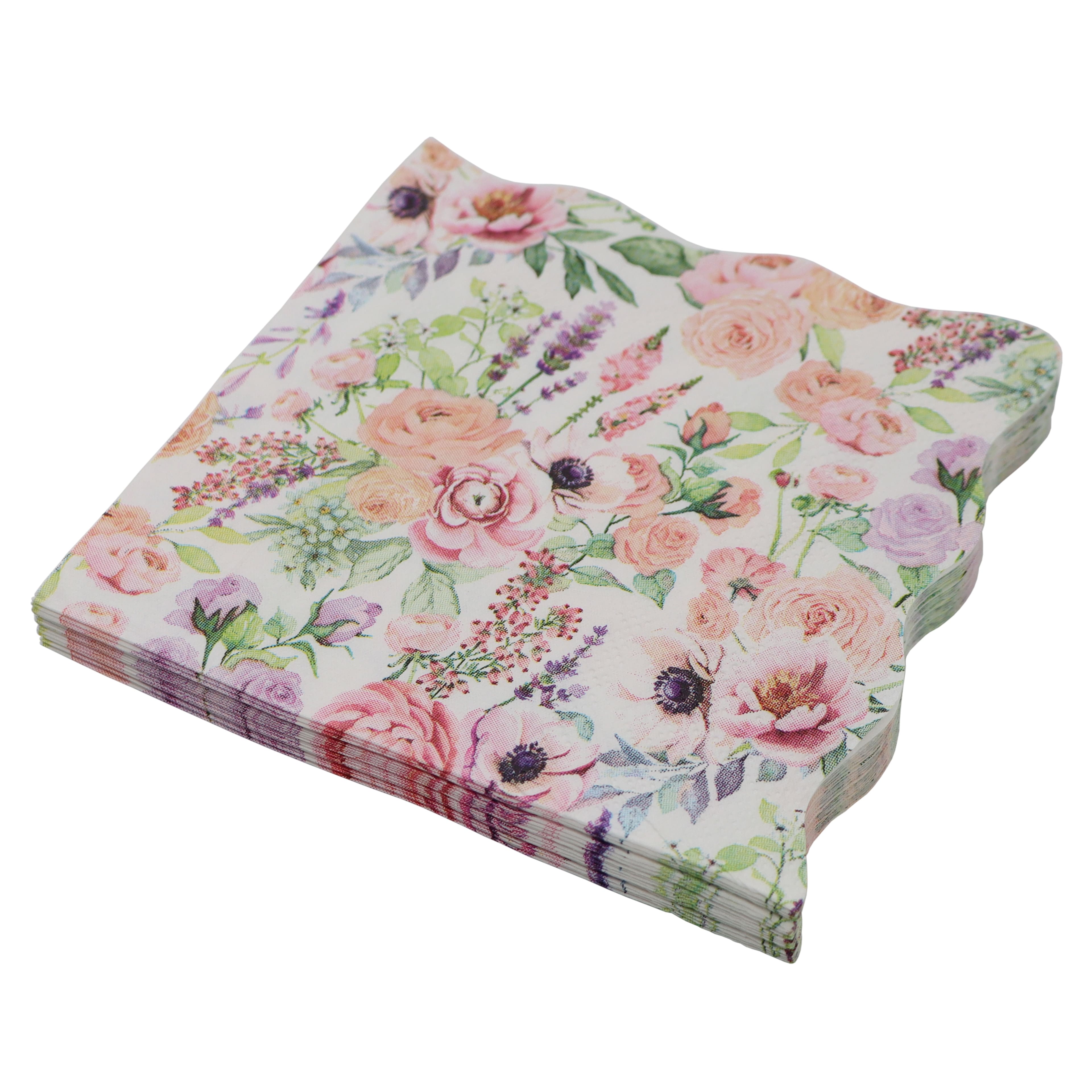 Floral Toss Paper Beverage Napkins, 20ct. by Ashland&#xAE;