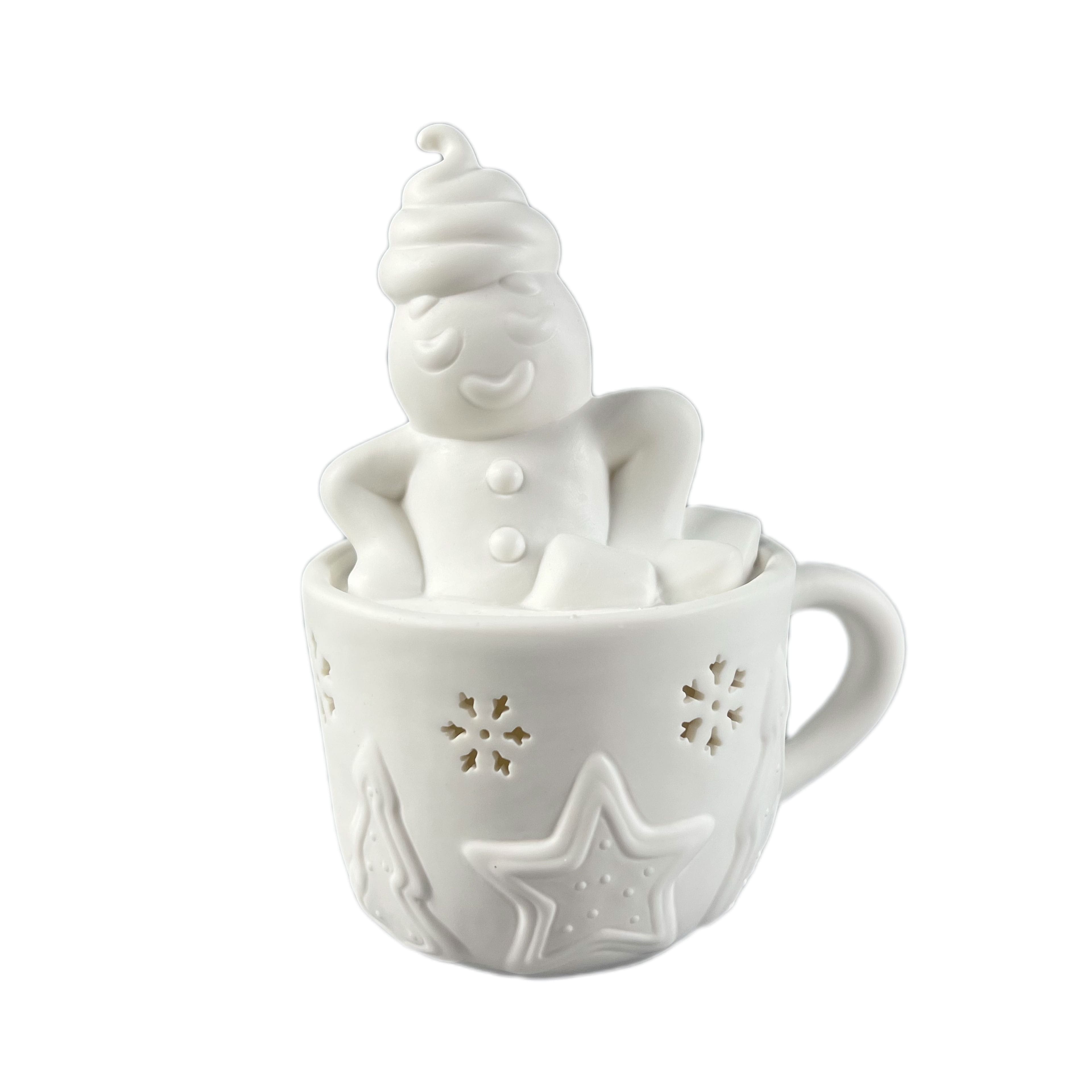 7.25&#x22; LED DIY Ceramic Gingerbread Cookie in Hot Cocoa D&#xE9;cor by Make Market&#xAE;