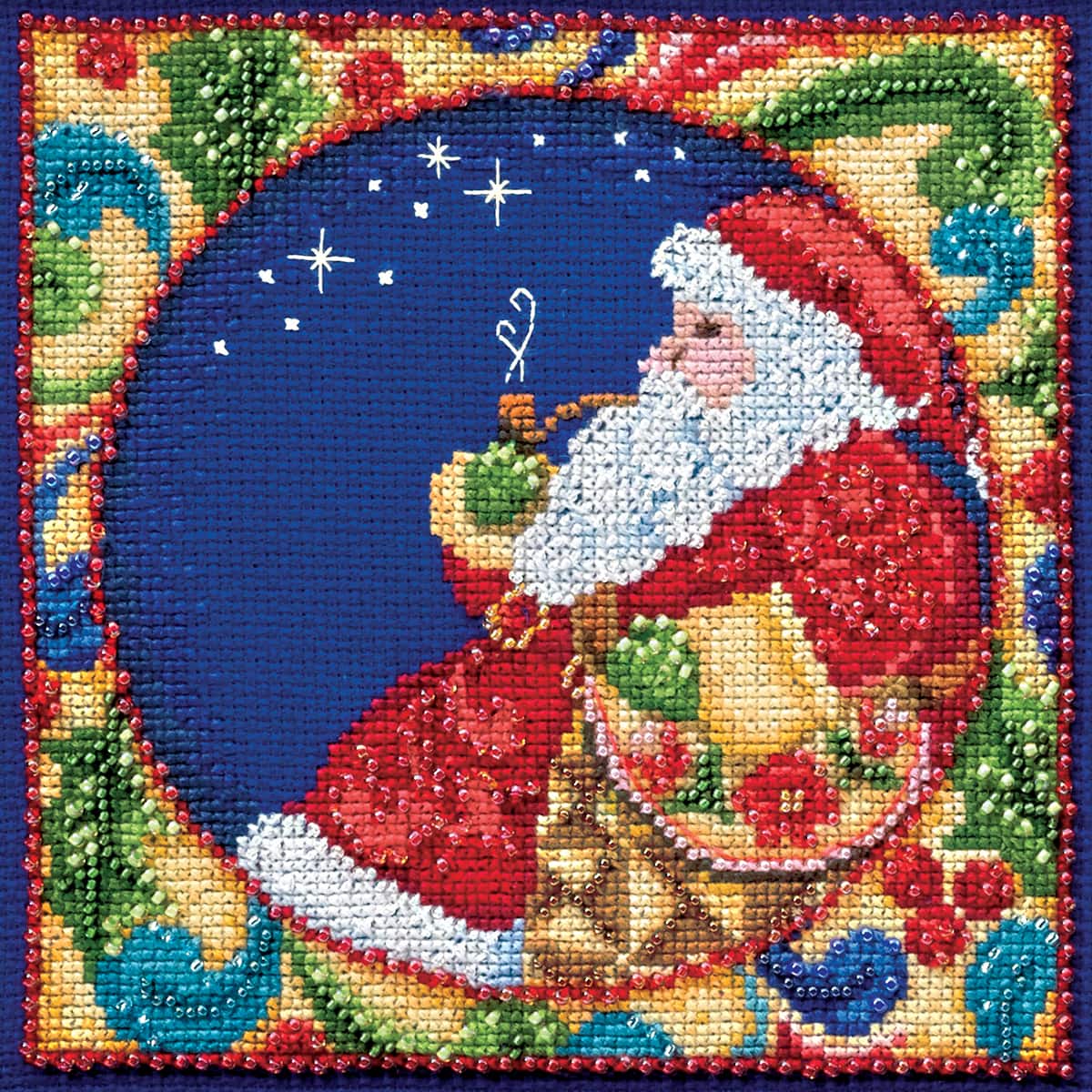 Mill Hill® Jim Shore Santa Beaded Counted Cross Stitch Kit