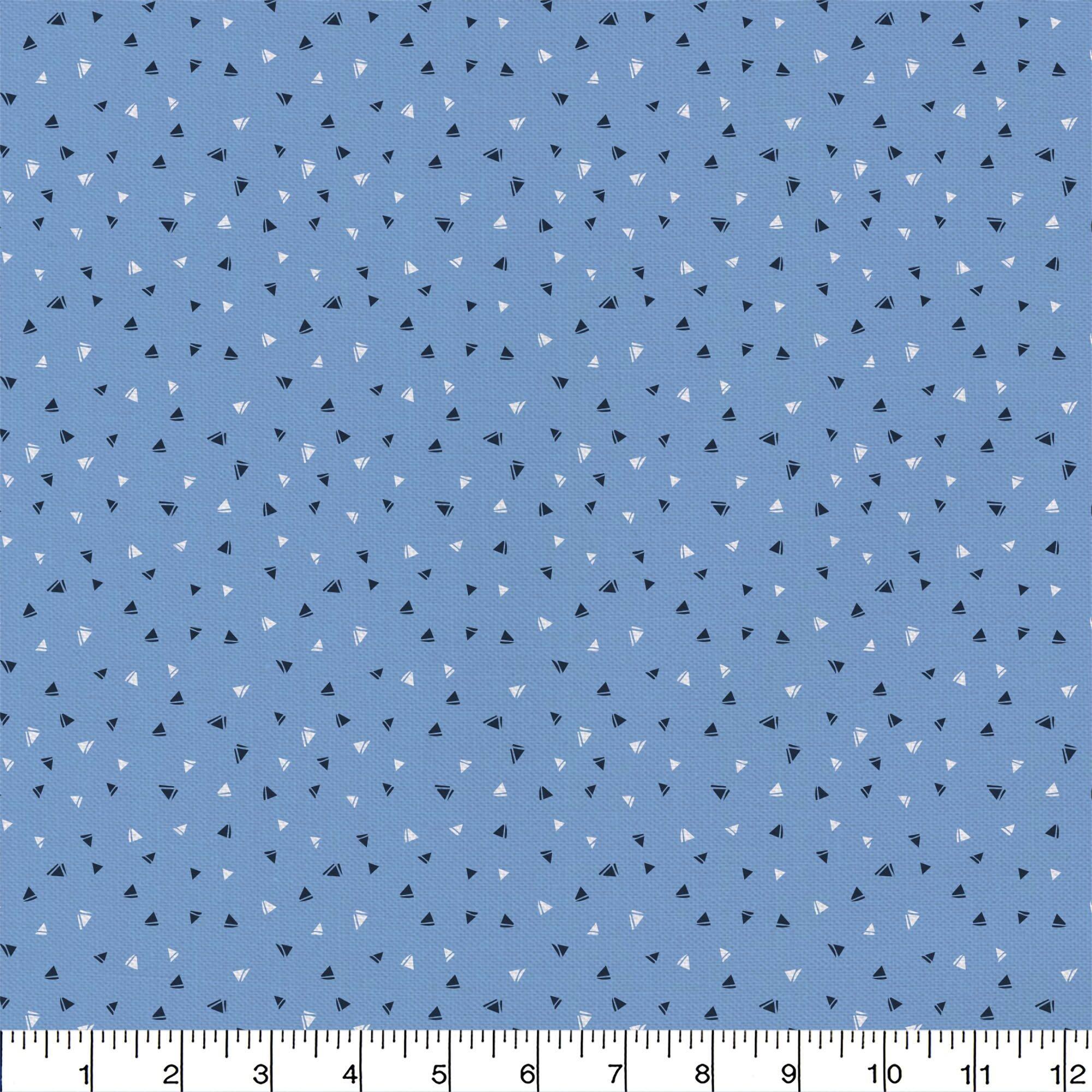 Emma & Mila® Ditsy Triangle Cotton Fabric By The Yard, 8yd. Bolt