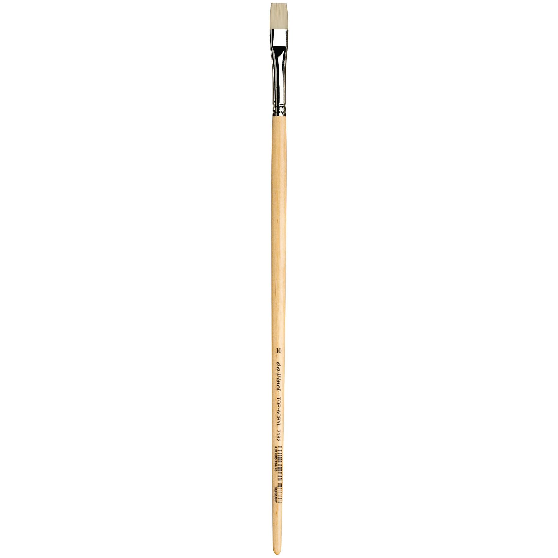 da Vinci TOP ACRYL Series 7182 Synthetic Flat Brush Paint in Brown | 10 | Michaels&reg;