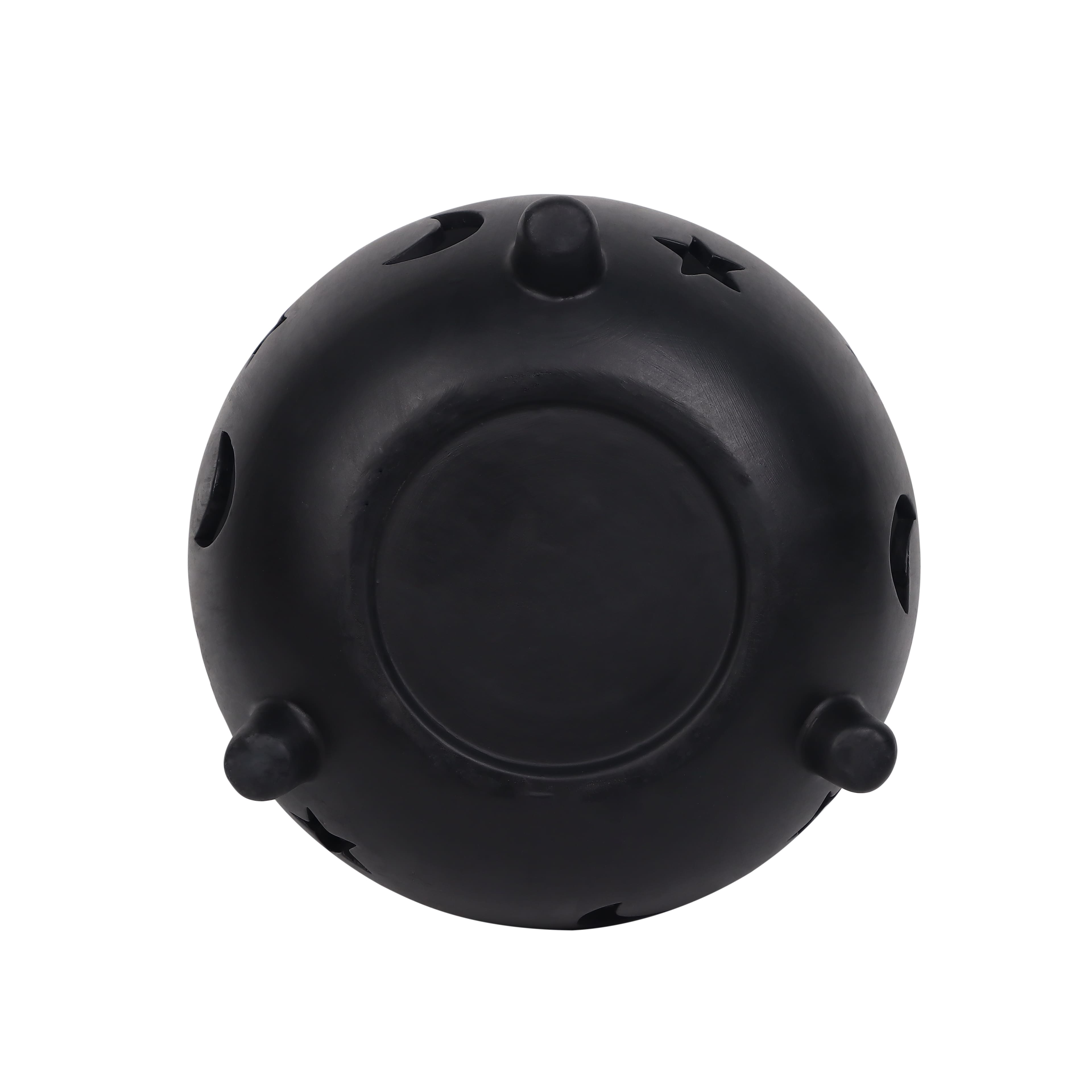 10.75&#x22; Black Moon &#x26; Stars Cauldron Ceramic Candle Holder by Ashland&#xAE;