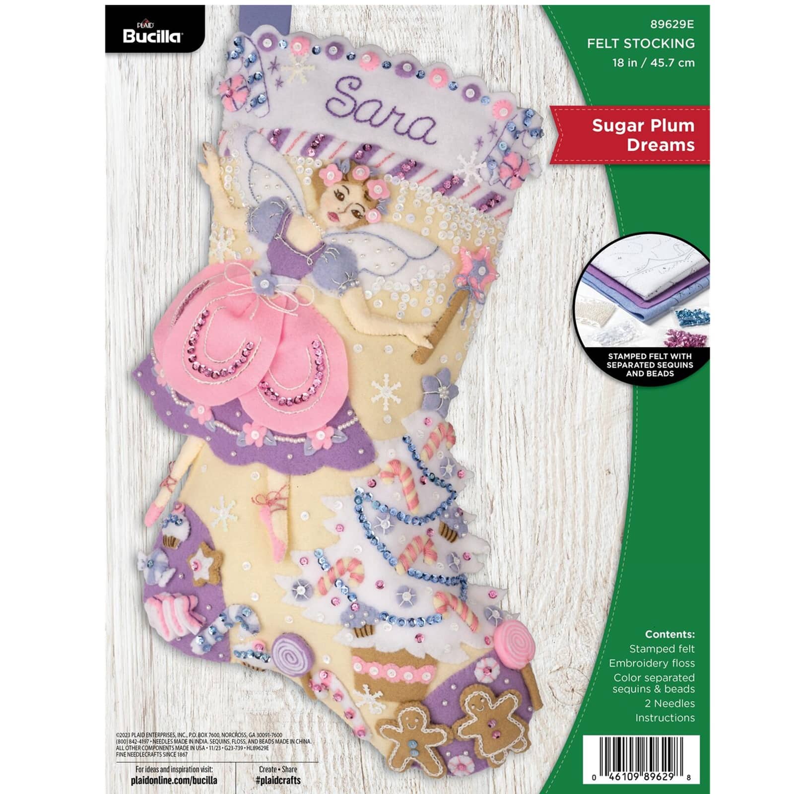 Bucilla® Sugar Plum Dreams Felt Stocking Kit