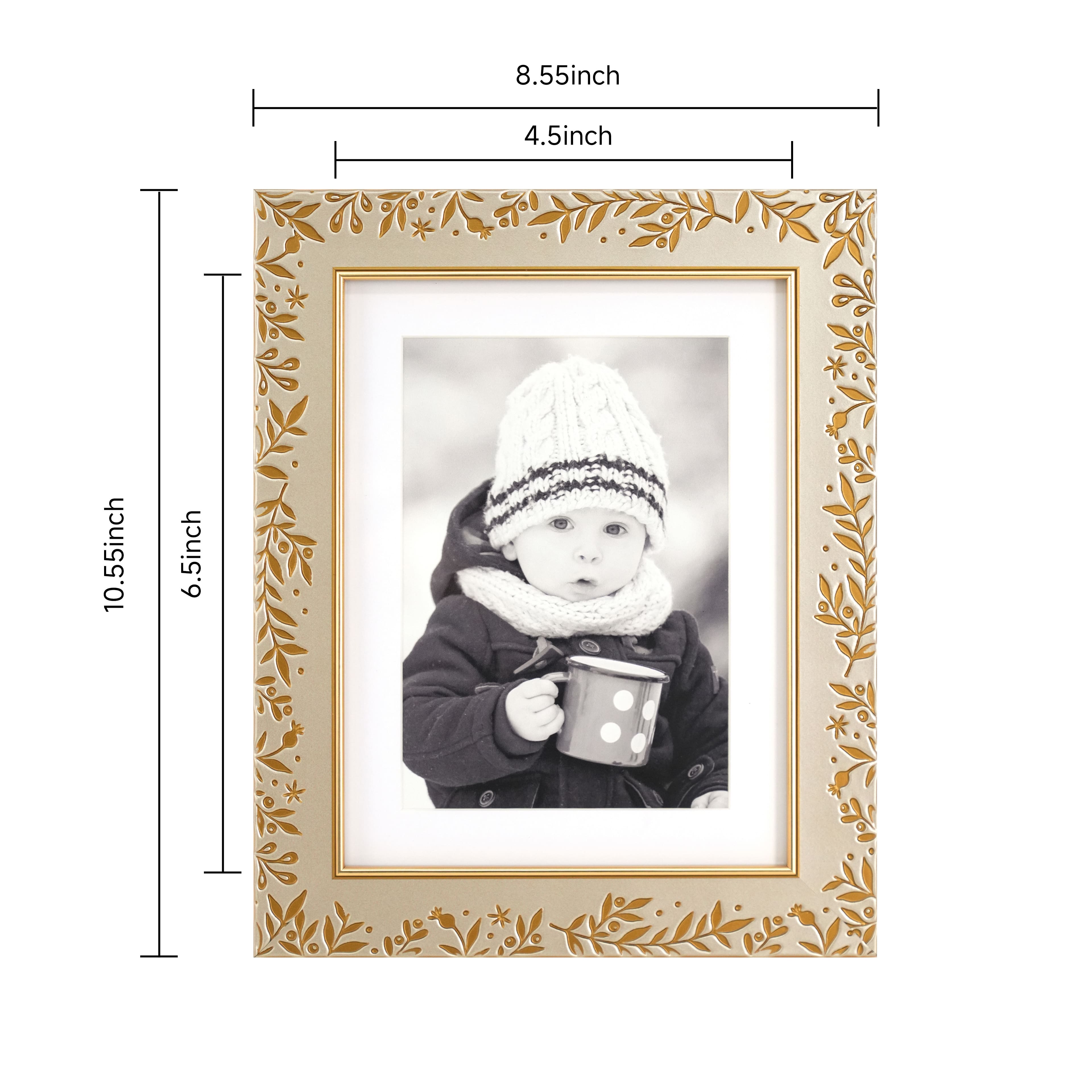 5&#x22; x 7&#x22; Embossed Leaf Plastic Frame by Studio D&#xE9;cor&#xAE;