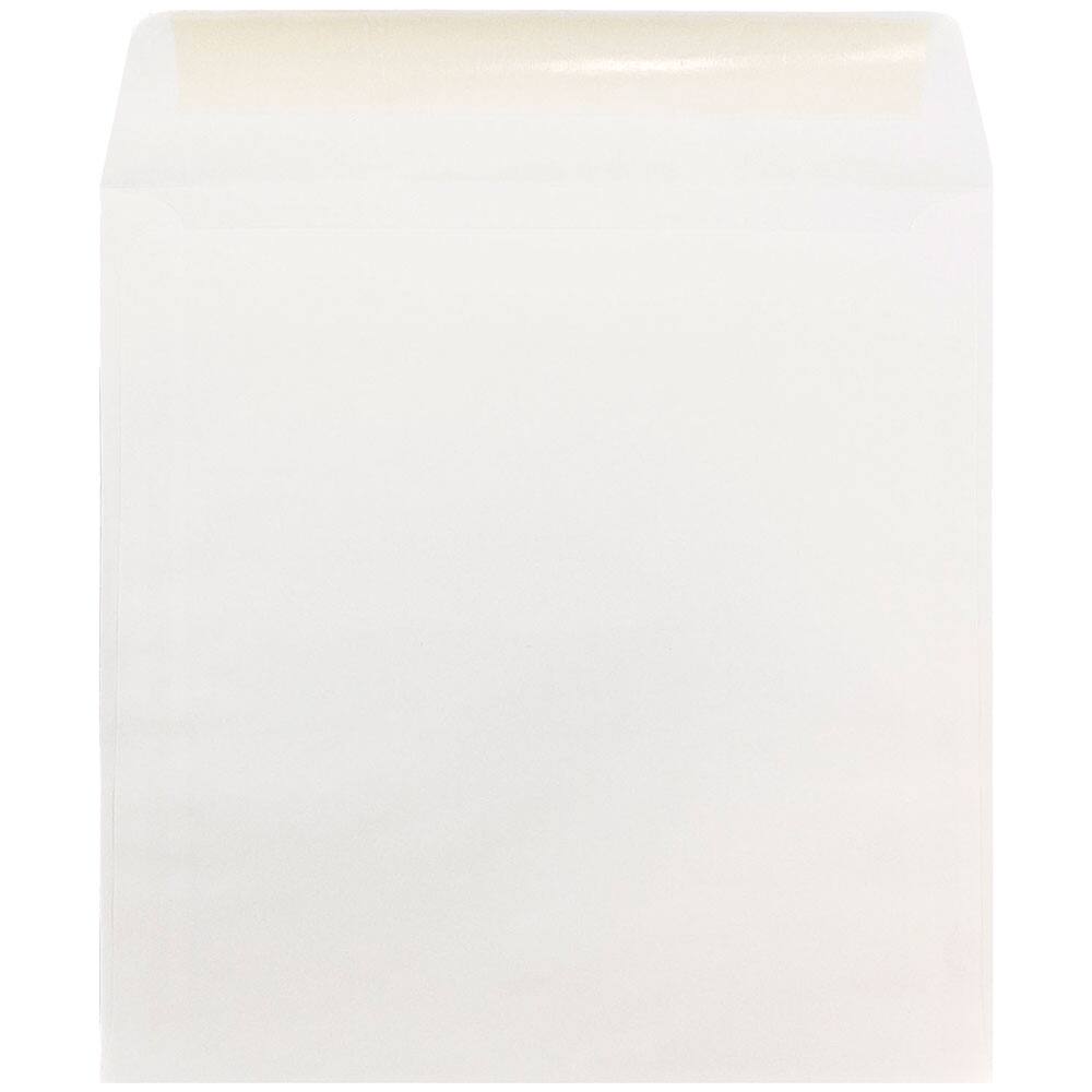 JAM Paper 10" x 10" Large White Square Invitation Envelopes