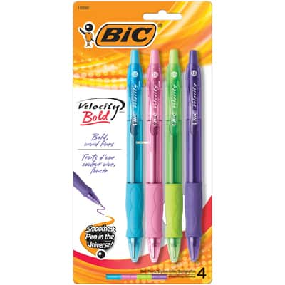 BiC® Velocity® 1.6mm Bold Ball Pens, 6 Packs of 4 | Michaels