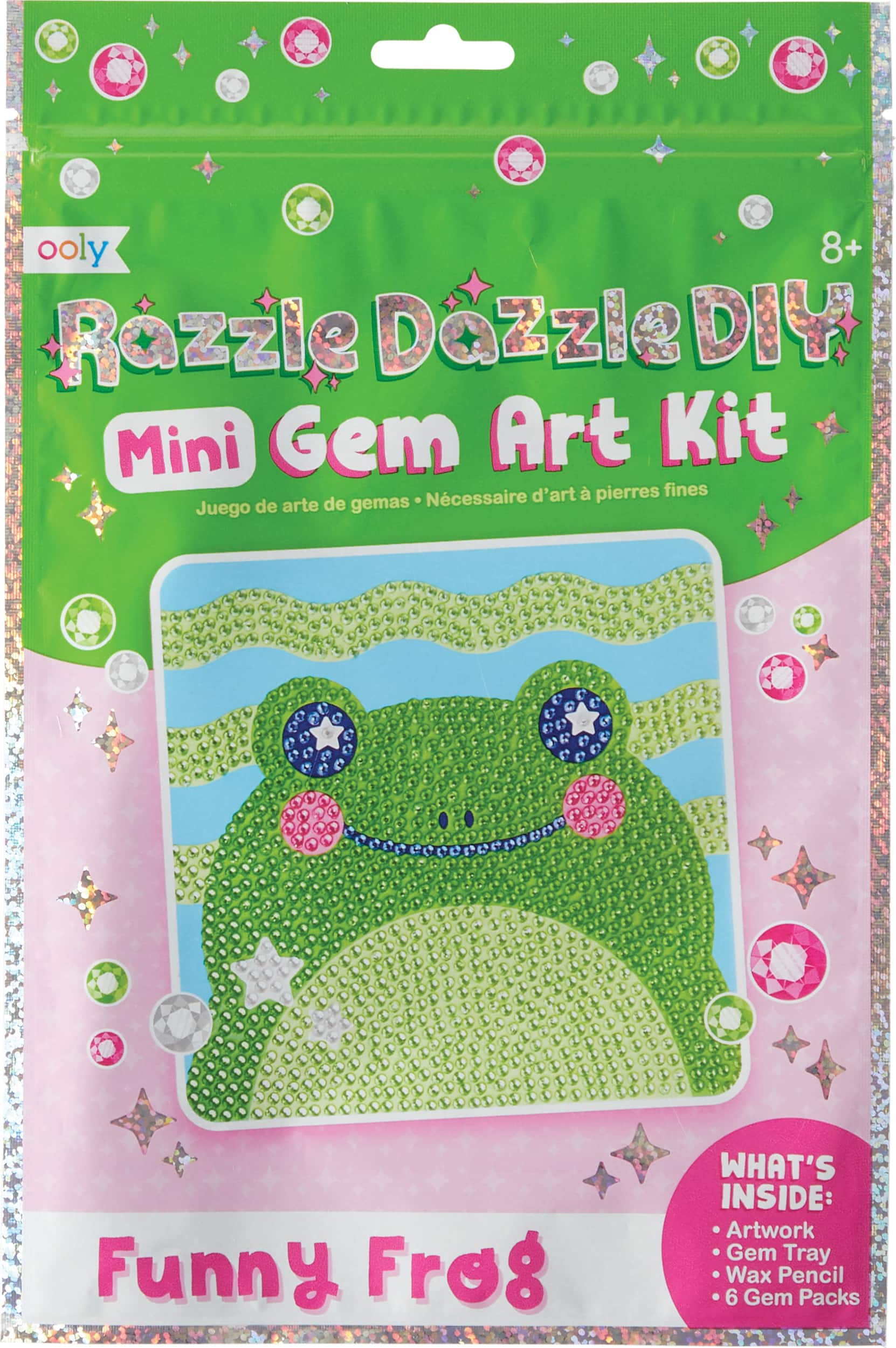 Ooly Razzle Dazzle DIY Mini Gem Art Kit Funny Frog