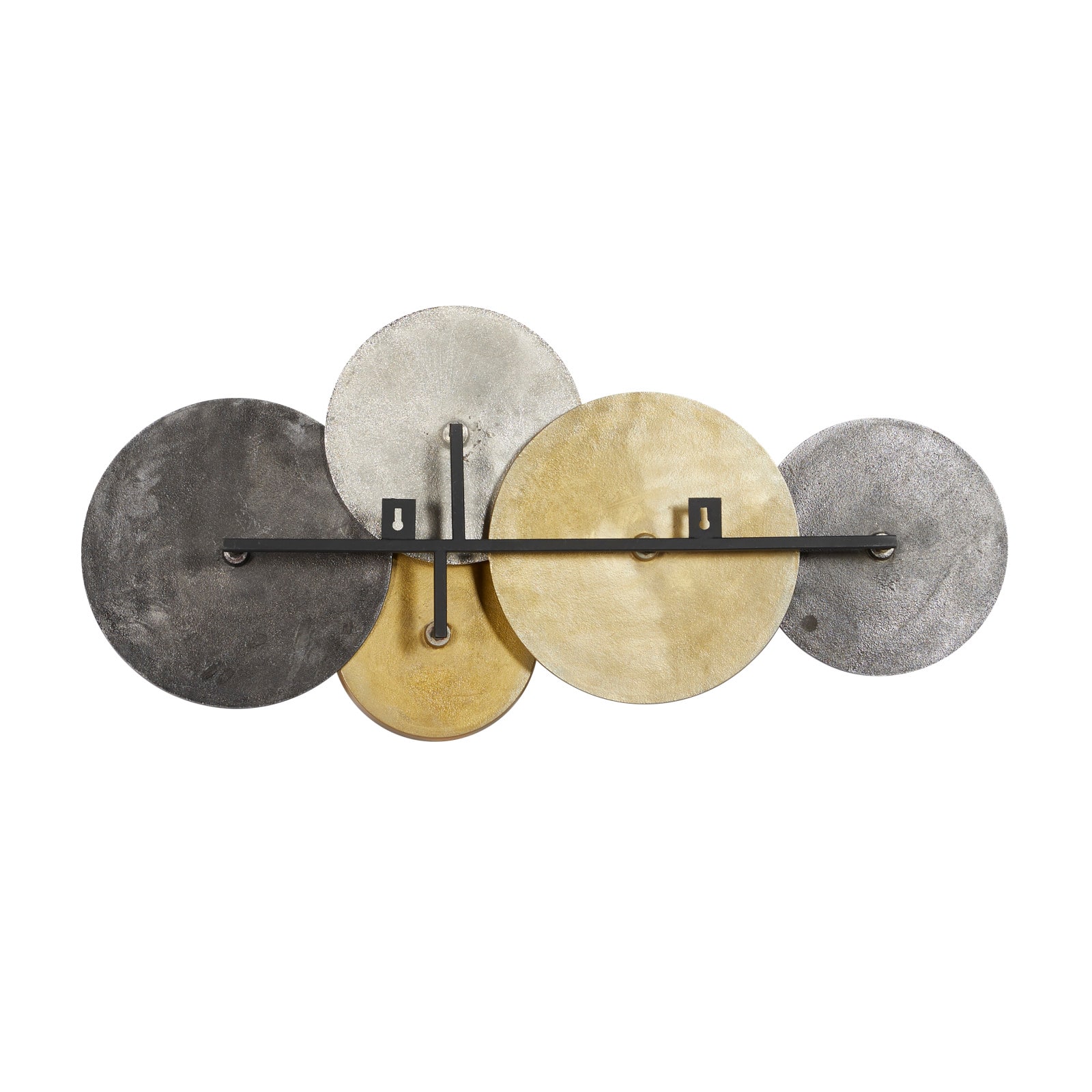 Gold, Silver &#x26; Gray Aluminum Wall D&#xE9;cor