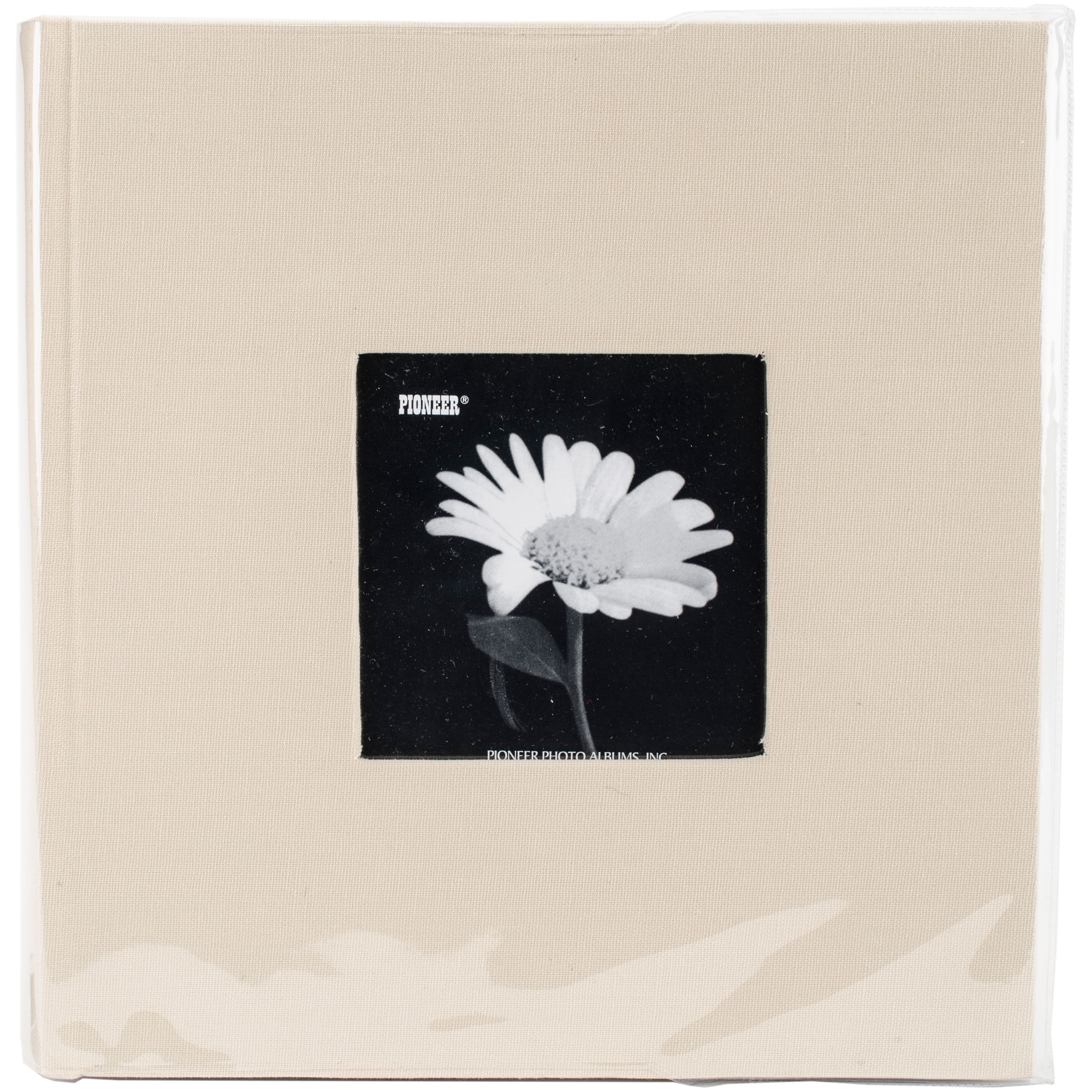 Pioneer&#xAE; Biscotti Beige Cloth Frame Photo Album, 9&#x22; x 9&#x22;