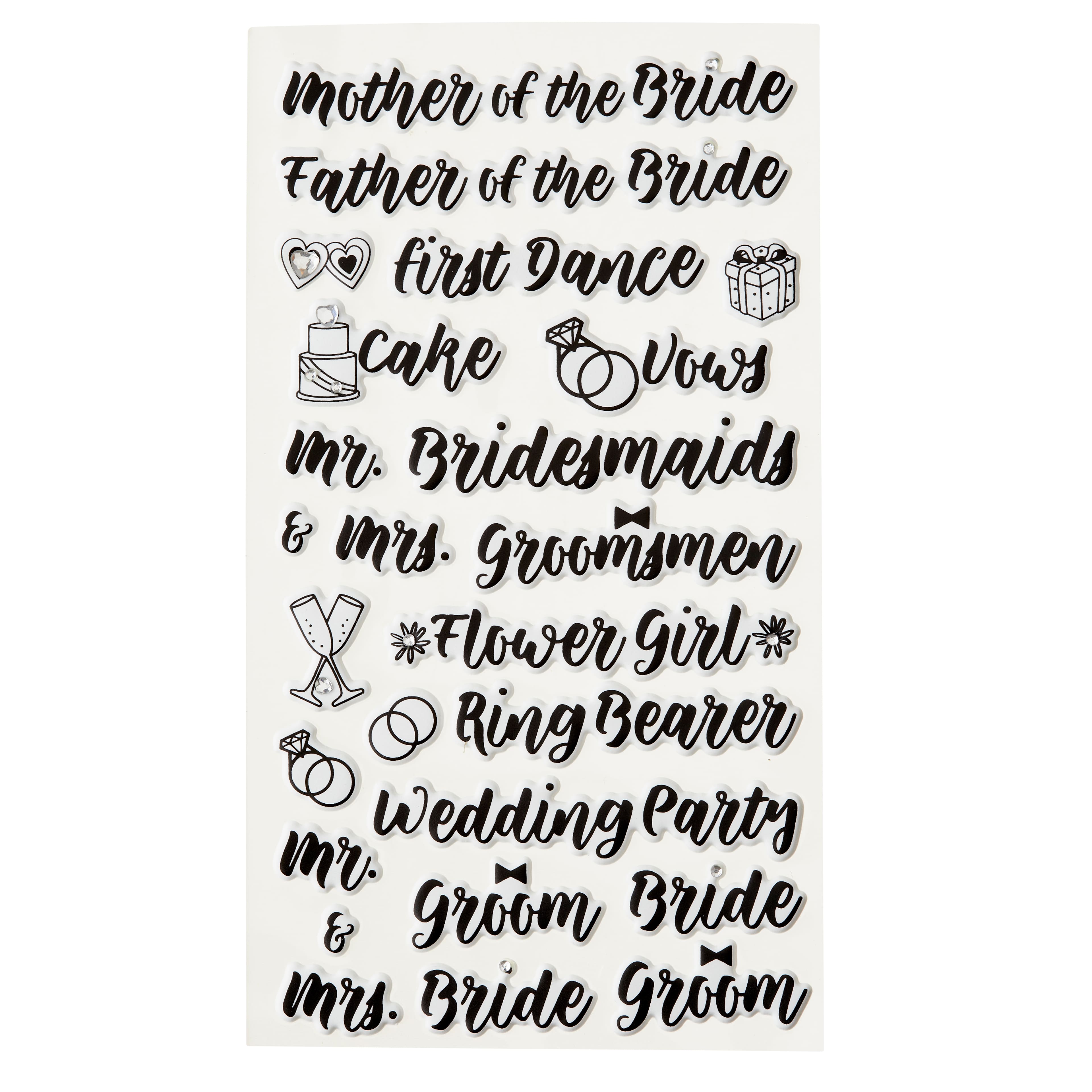 Wedding Sentiment Dimensional Stickers by Recollections&#x2122;