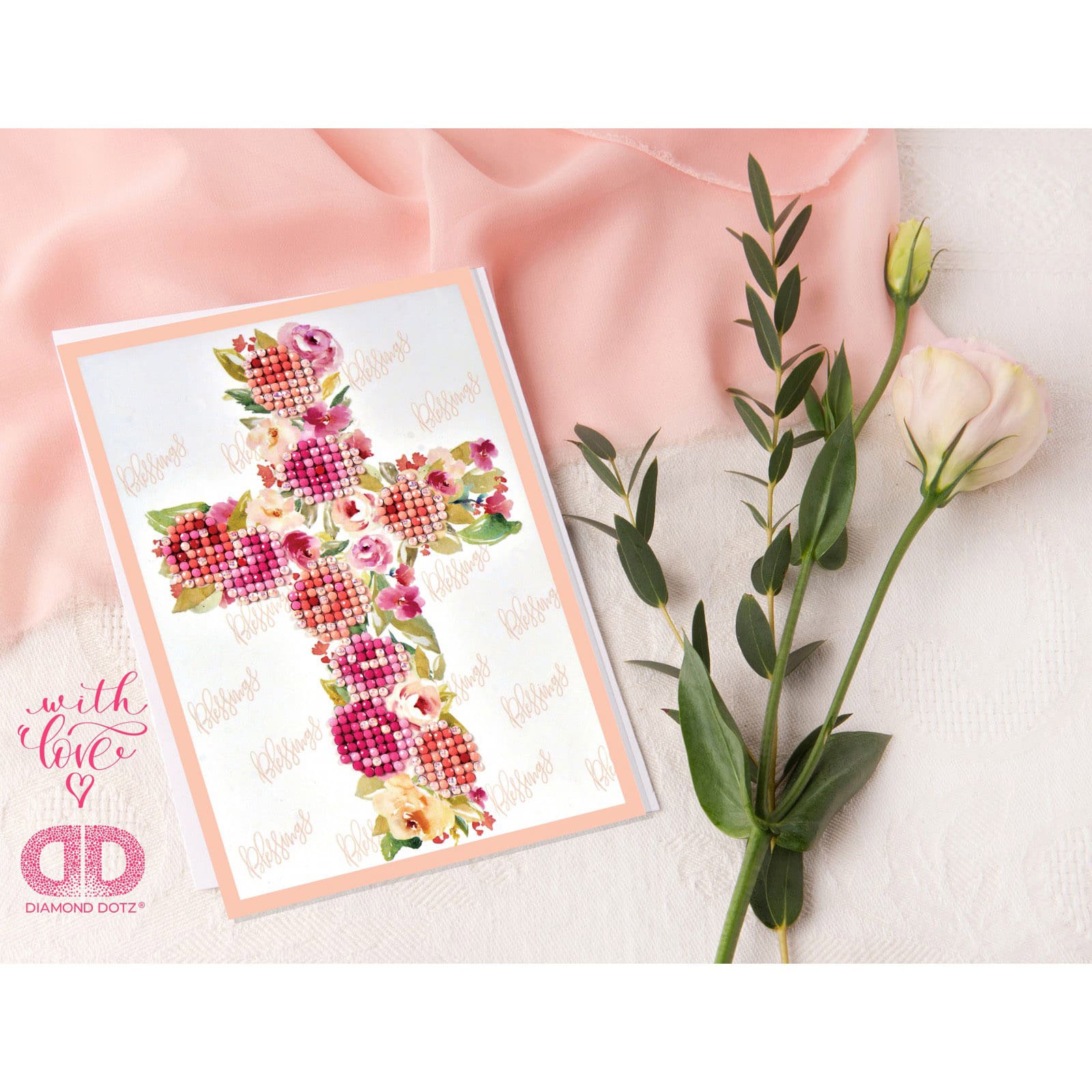 Diamond Dotz&#xAE; Blessings Diamond Painting Greeting Card Kit